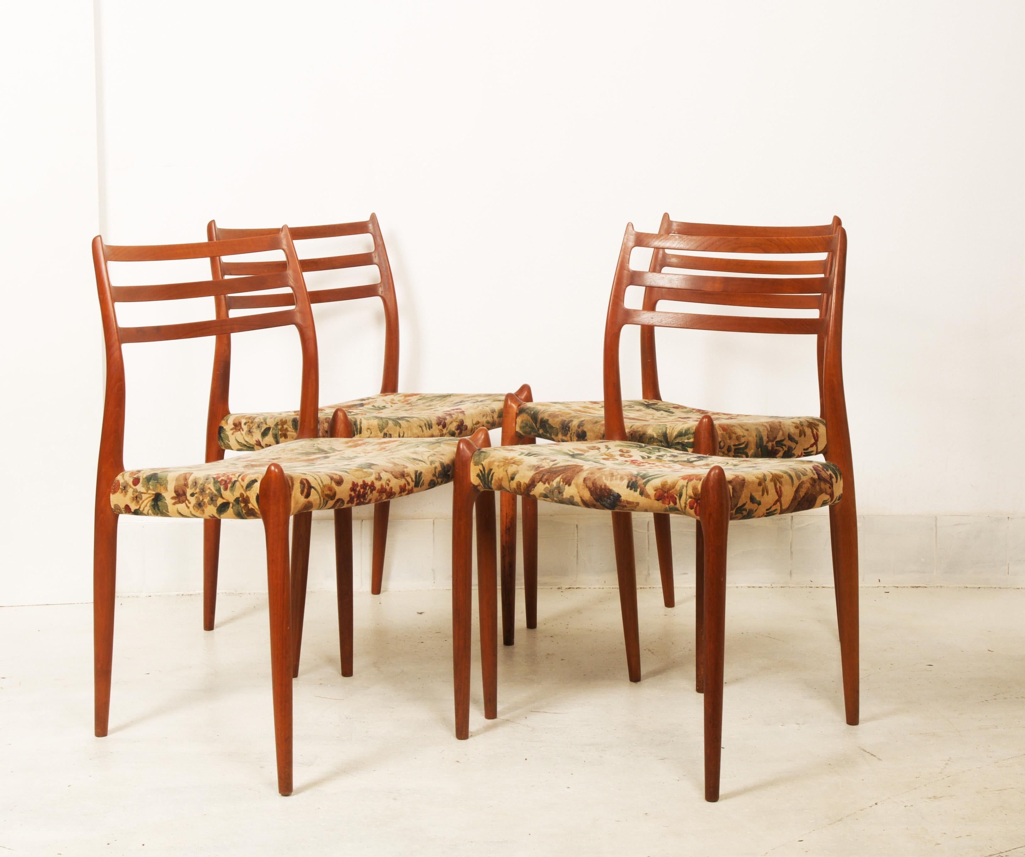 Mid-20th Century Teak Dining Chair by Niels Otto Møller Model 78 For Sale