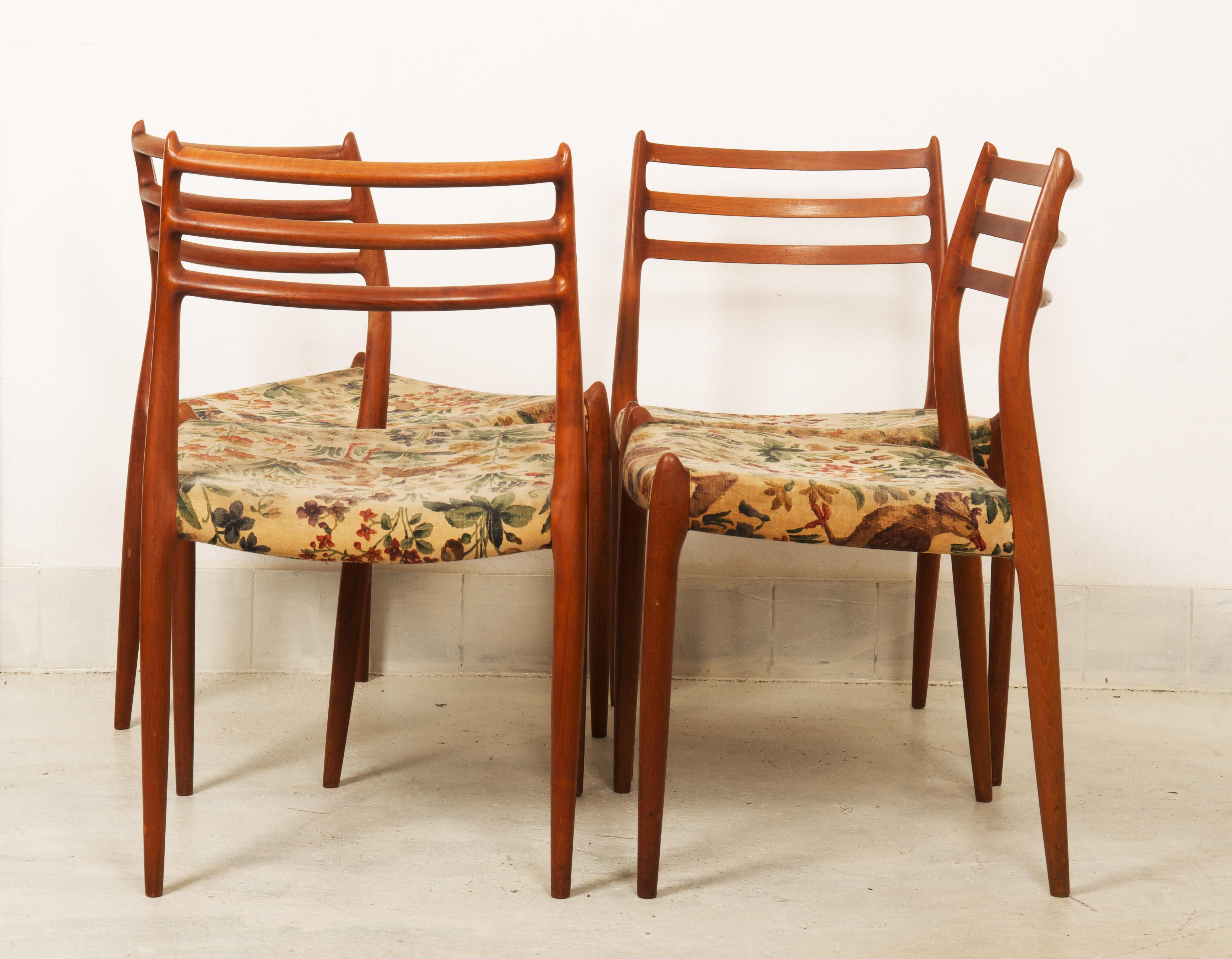 Teak Dining Chair by Niels Otto Møller Model 78 For Sale 2