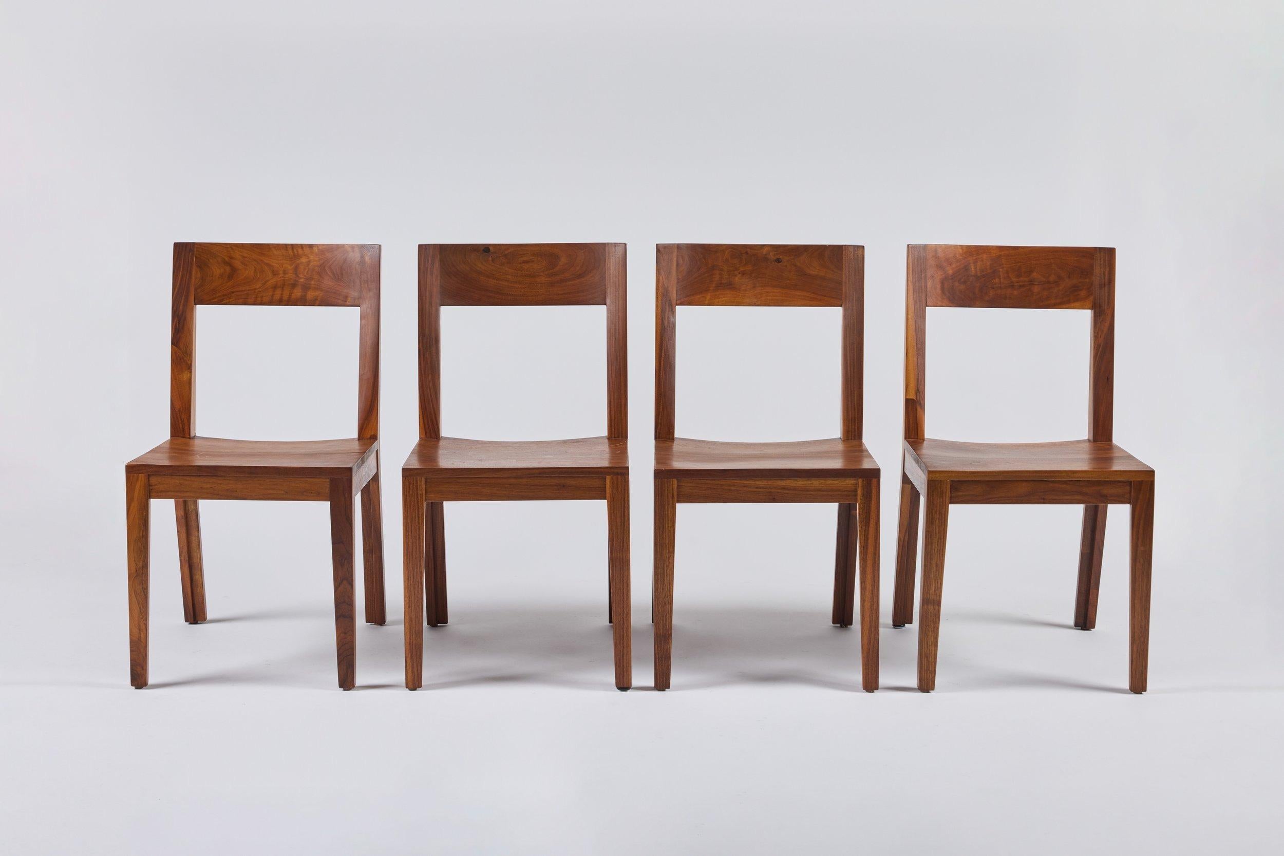 XXI secolo e contemporaneo Set di sedie da pranzo in teak in vendita