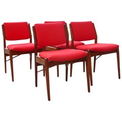 Teak Dining Chairs by Arne Vodder for Sibast Mobler
