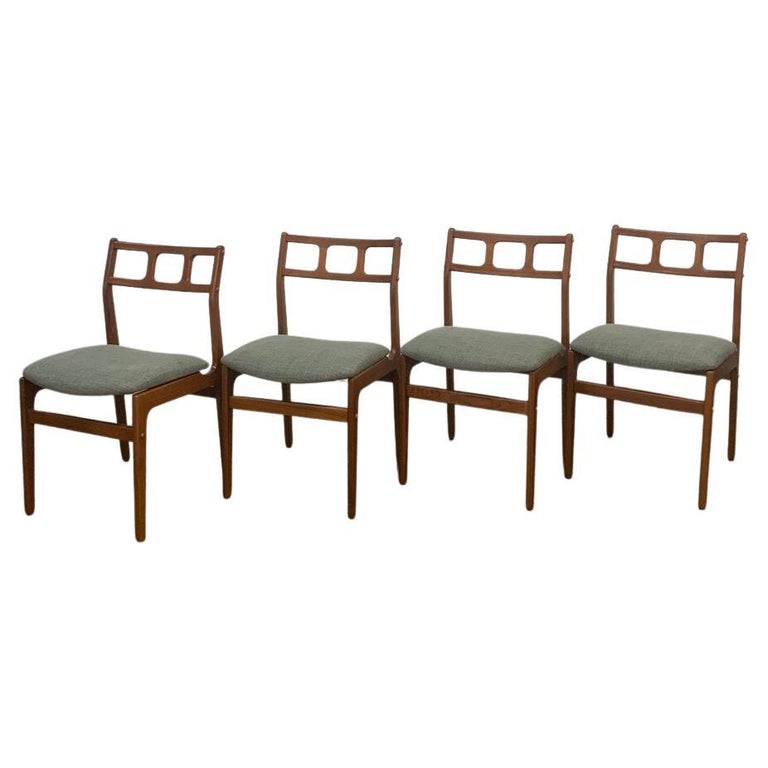 Teak Dining Chairs by Dscan, Set of Four at 1stDibs