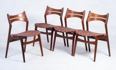 Teak Dining Chairs by Erik Buch for Christiansen Møbelfabrik, 1960s, Set of 4
