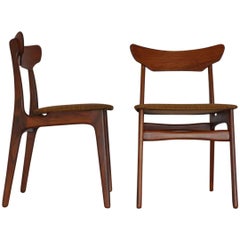 Teak Dining Chairs by Schiønning & Elgaard, Set of Two