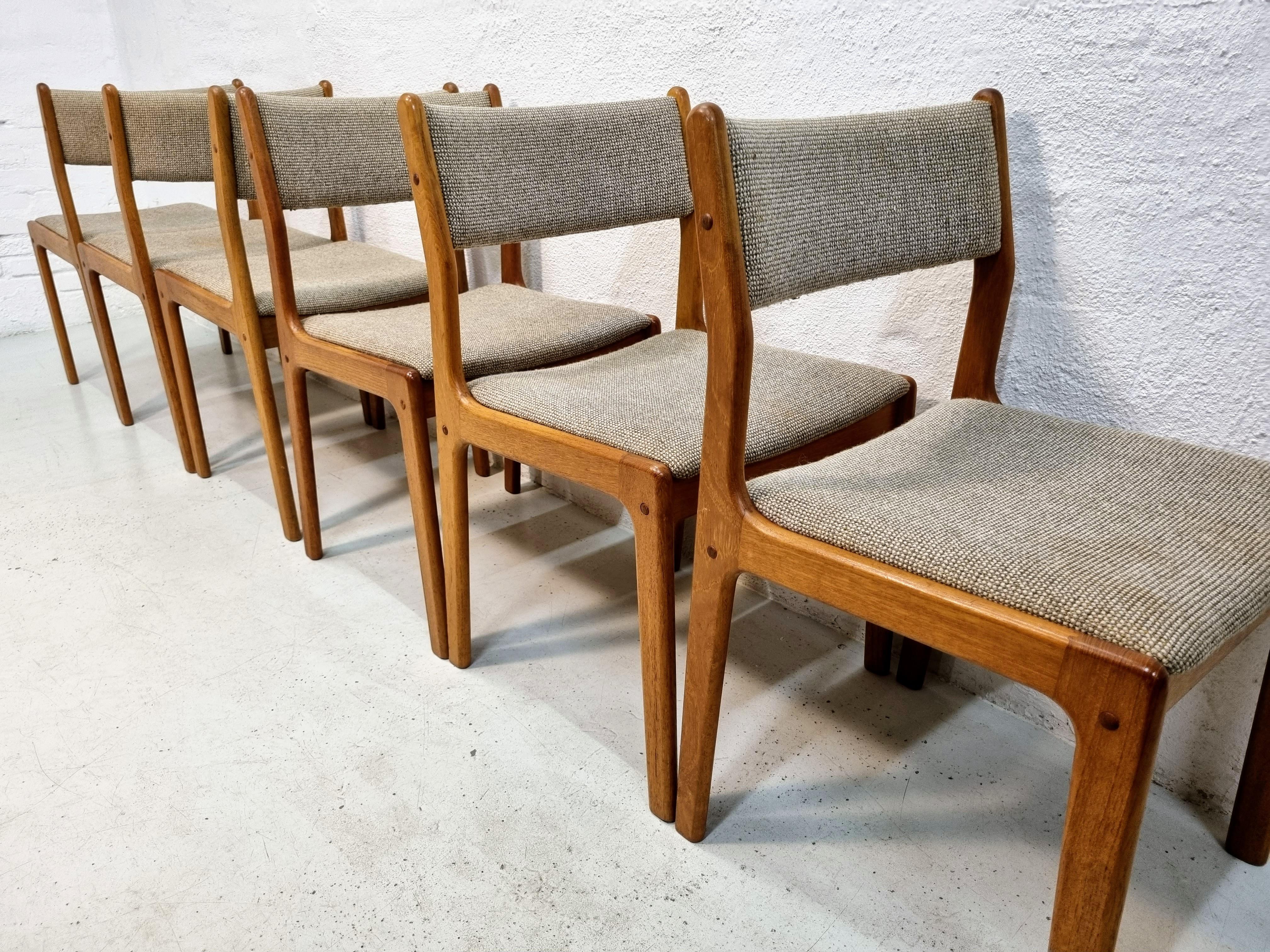 Mid-Century Modern Teak Dining Chairs from Findahl 