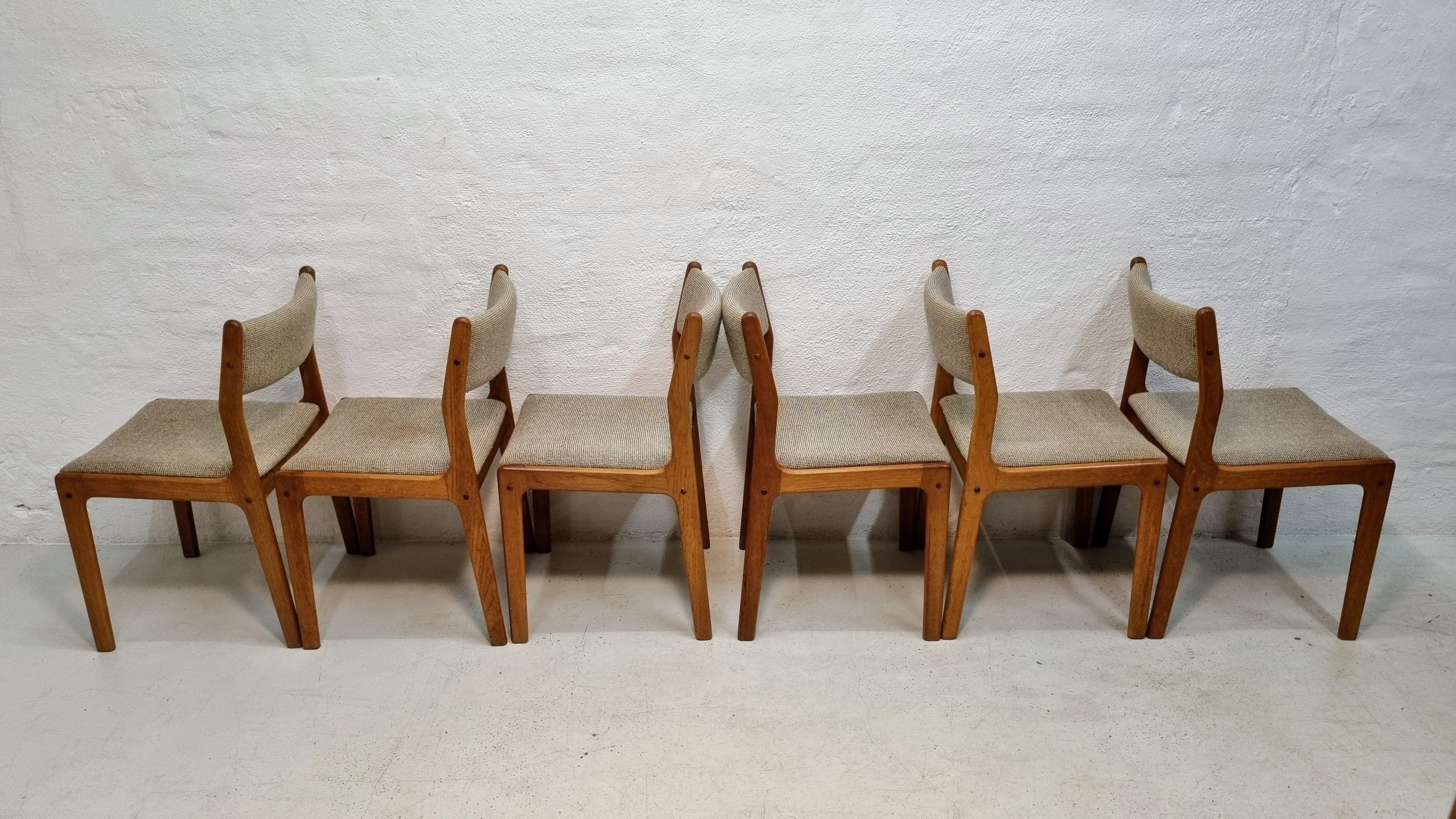 Danish Teak Dining Chairs from Findahl 