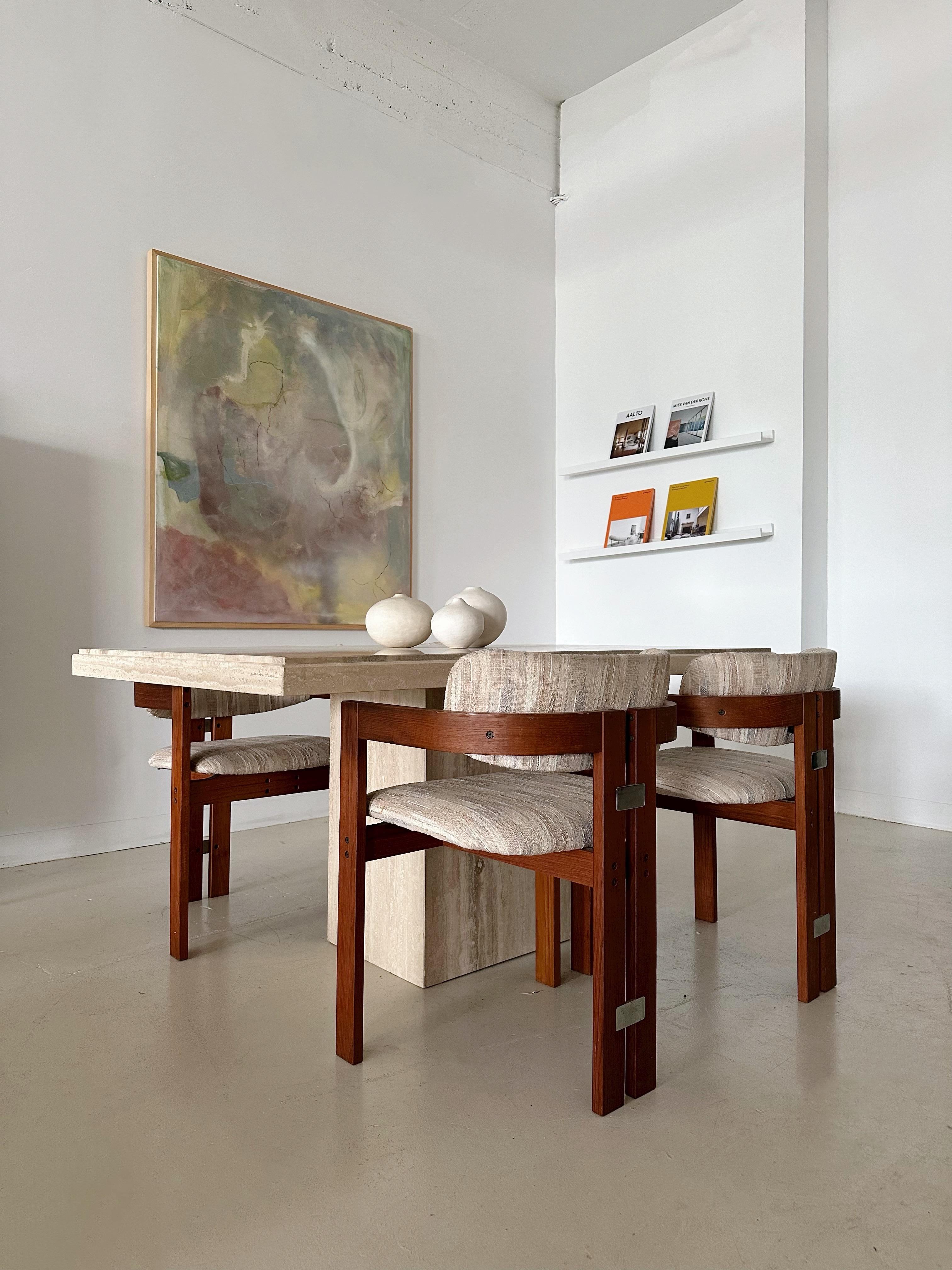 Teak Dining Chairs in the style of Augusto Savini Pamplona, 60's  4