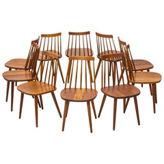Teak Dining Chairs "Pinnockio" by Yngve Ekström for Stolab, Sweden, 1950s