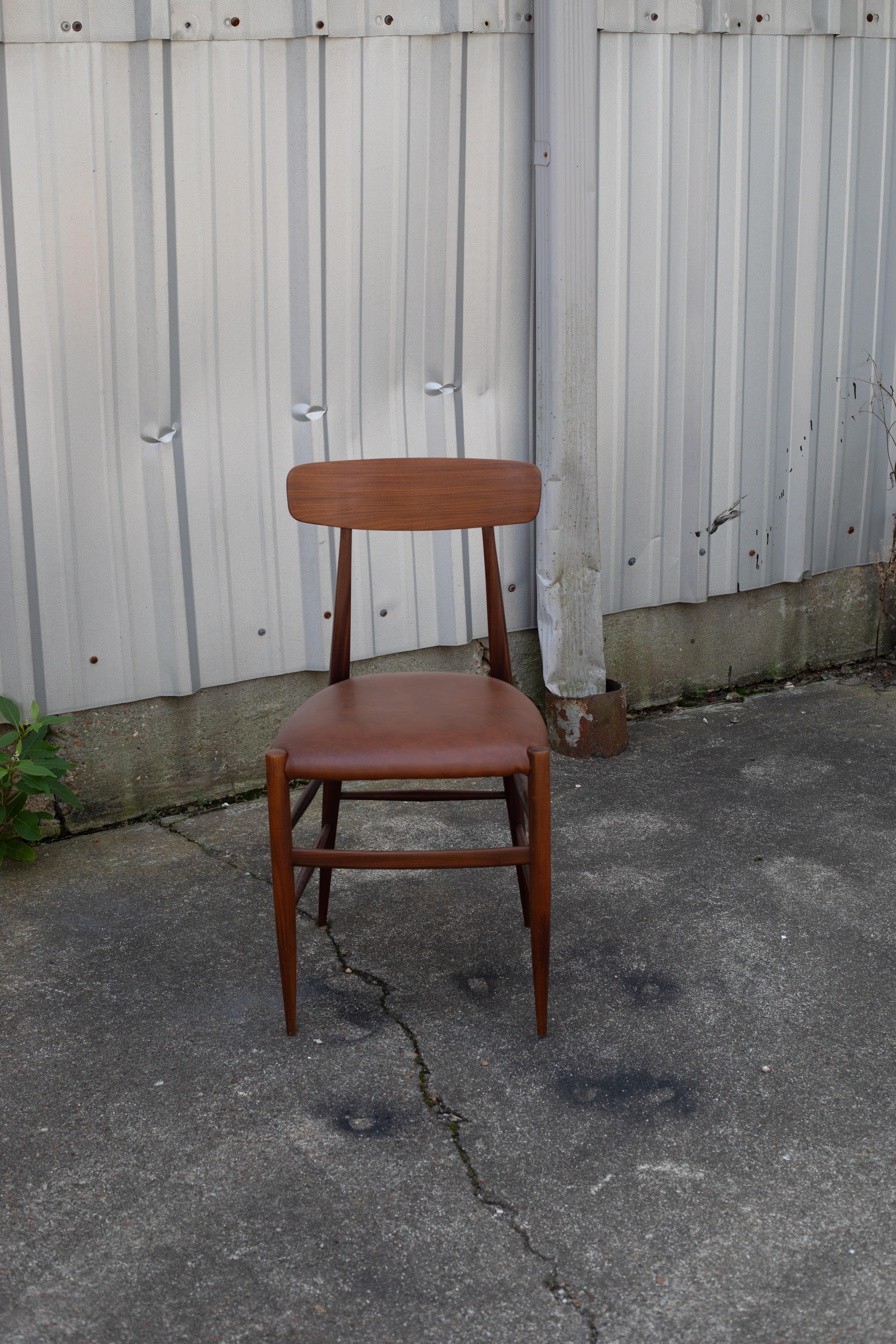 Teakholz-Esszimmerstühle (6er Set) im Zustand „Gut“ im Angebot in North Charleston, SC