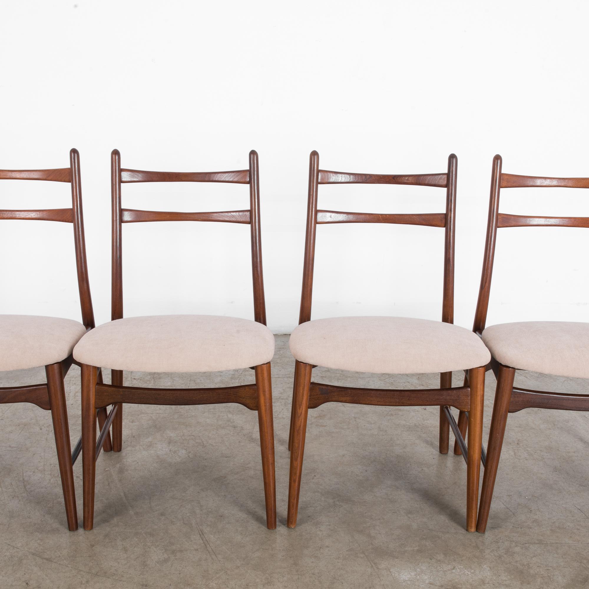 Teak Dining Chairs, Set of Four 3