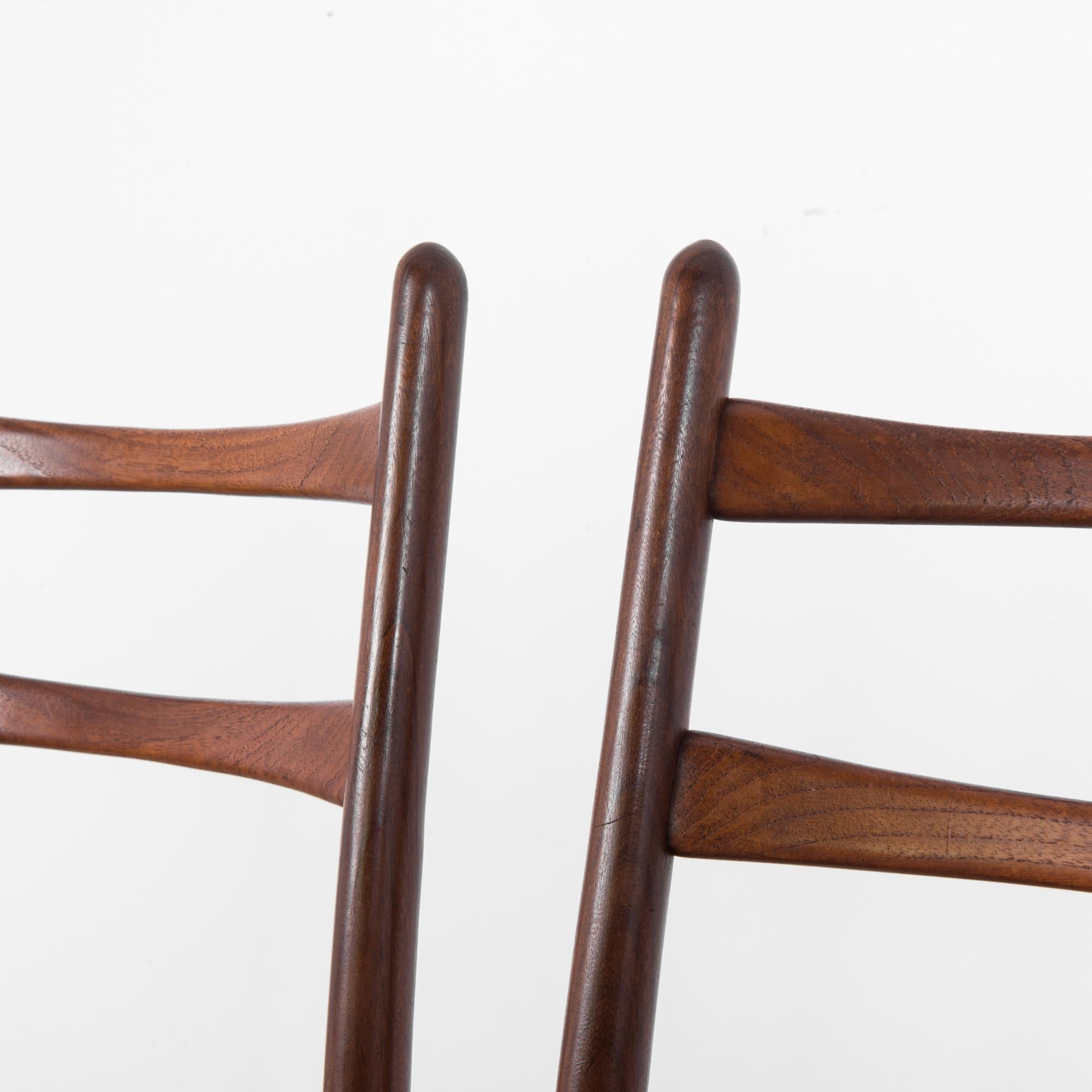 Teak Dining Chairs, Set of Four 6