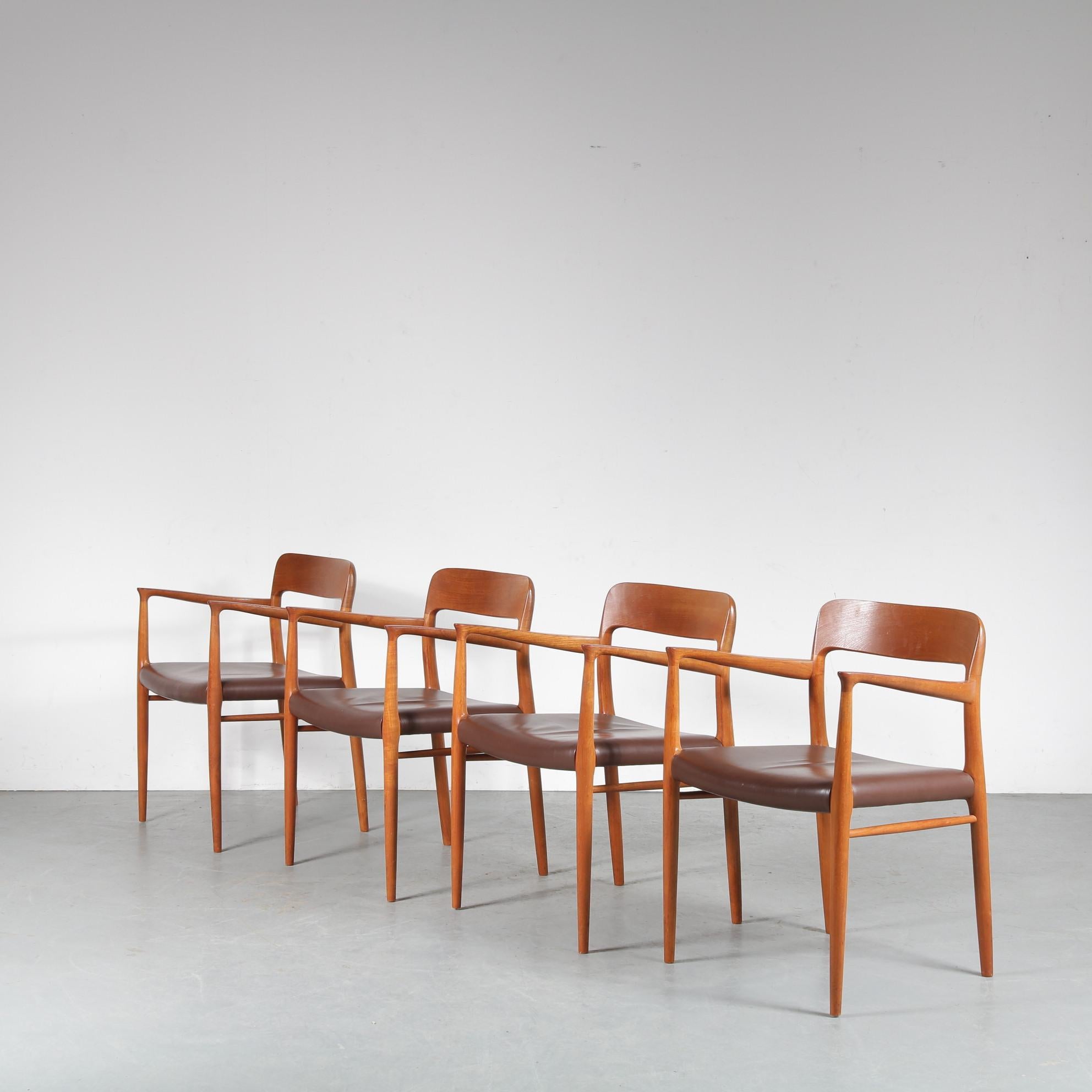 Teak Dining Set by Niels Otto Møller for Moller, Denmark, 1960 7