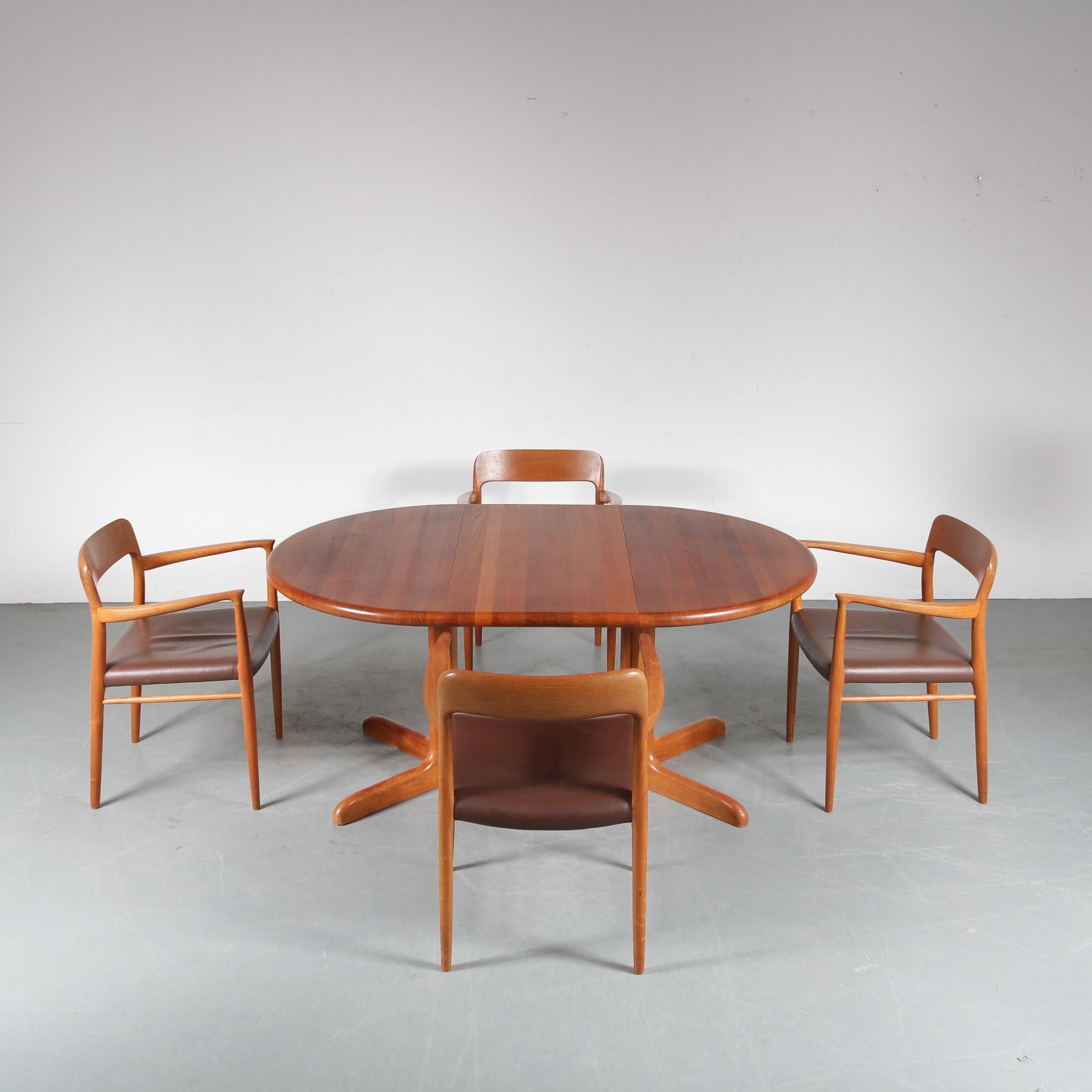 Mid-20th Century Teak Dining Set by Niels Otto Møller for Moller, Denmark, 1960 For Sale
