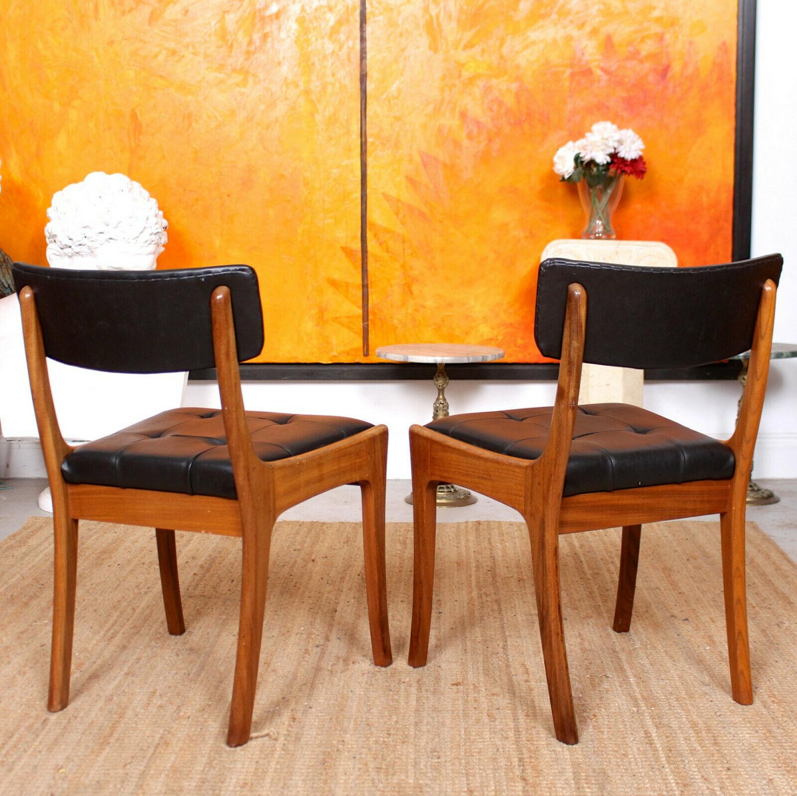 English Teak Dining Table and 4 Chairs Vanson MCM