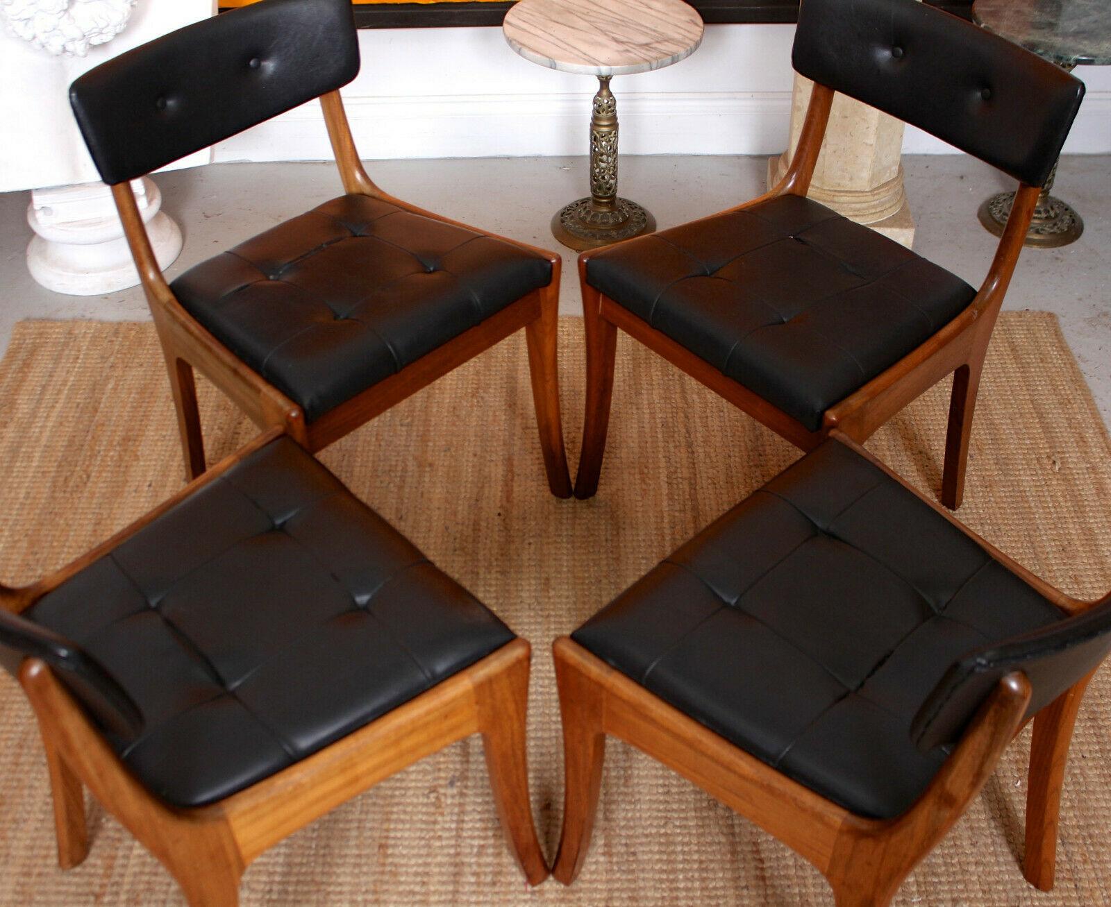 20th Century Teak Dining Table and 4 Chairs Vanson MCM