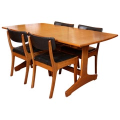 Teak Dining Table and 4 Chairs Vanson MCM