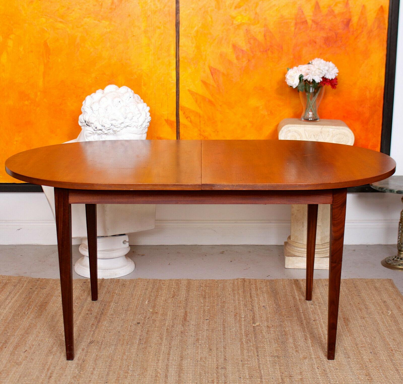 Teak Dining Table and 5 Chairs MCM, 1970s 3