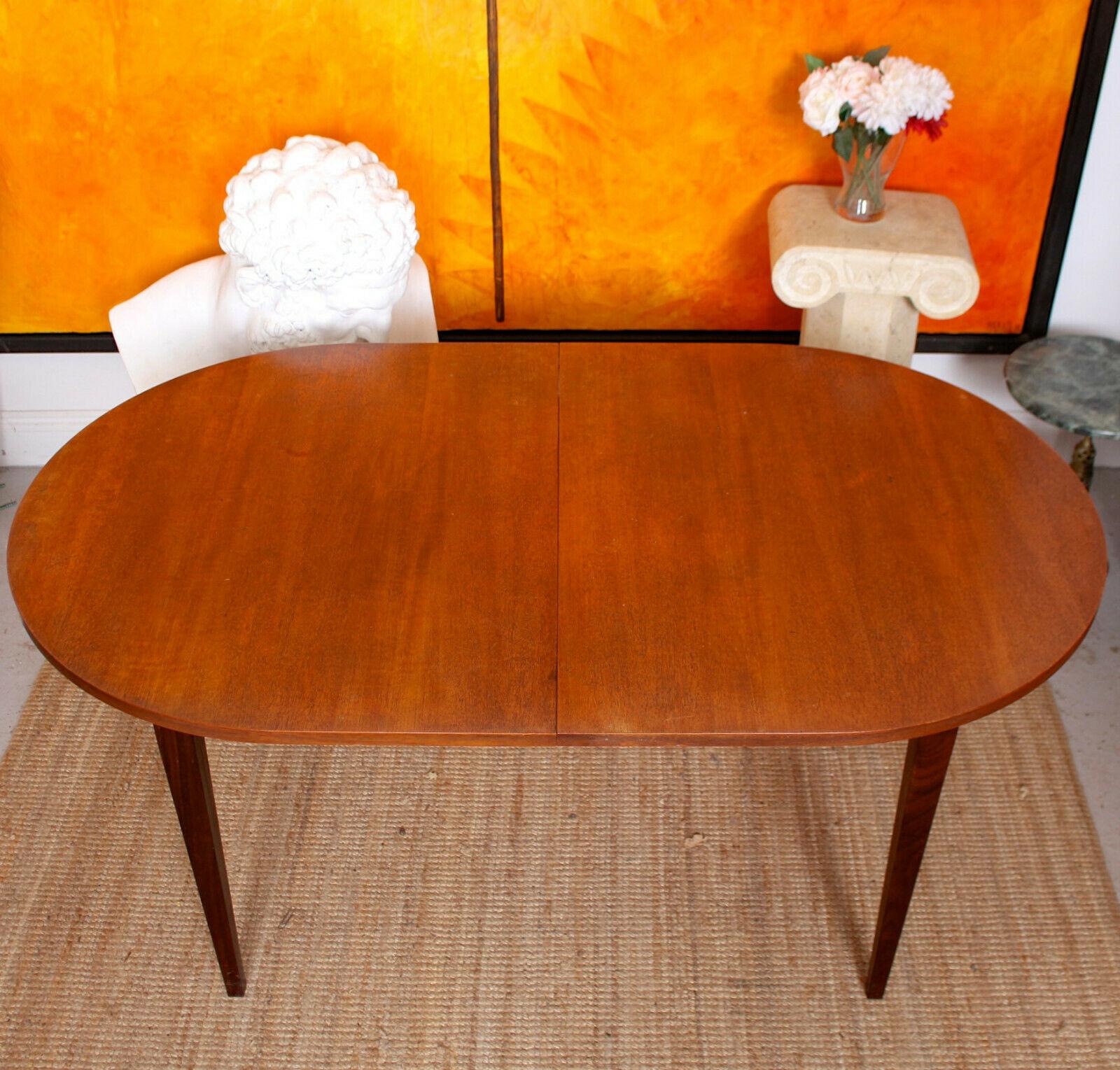 Teak Dining Table and 5 Chairs MCM, 1970s 4