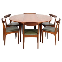 Vintage Teak Dining Table and 6 Chairs Greaves & Thomas