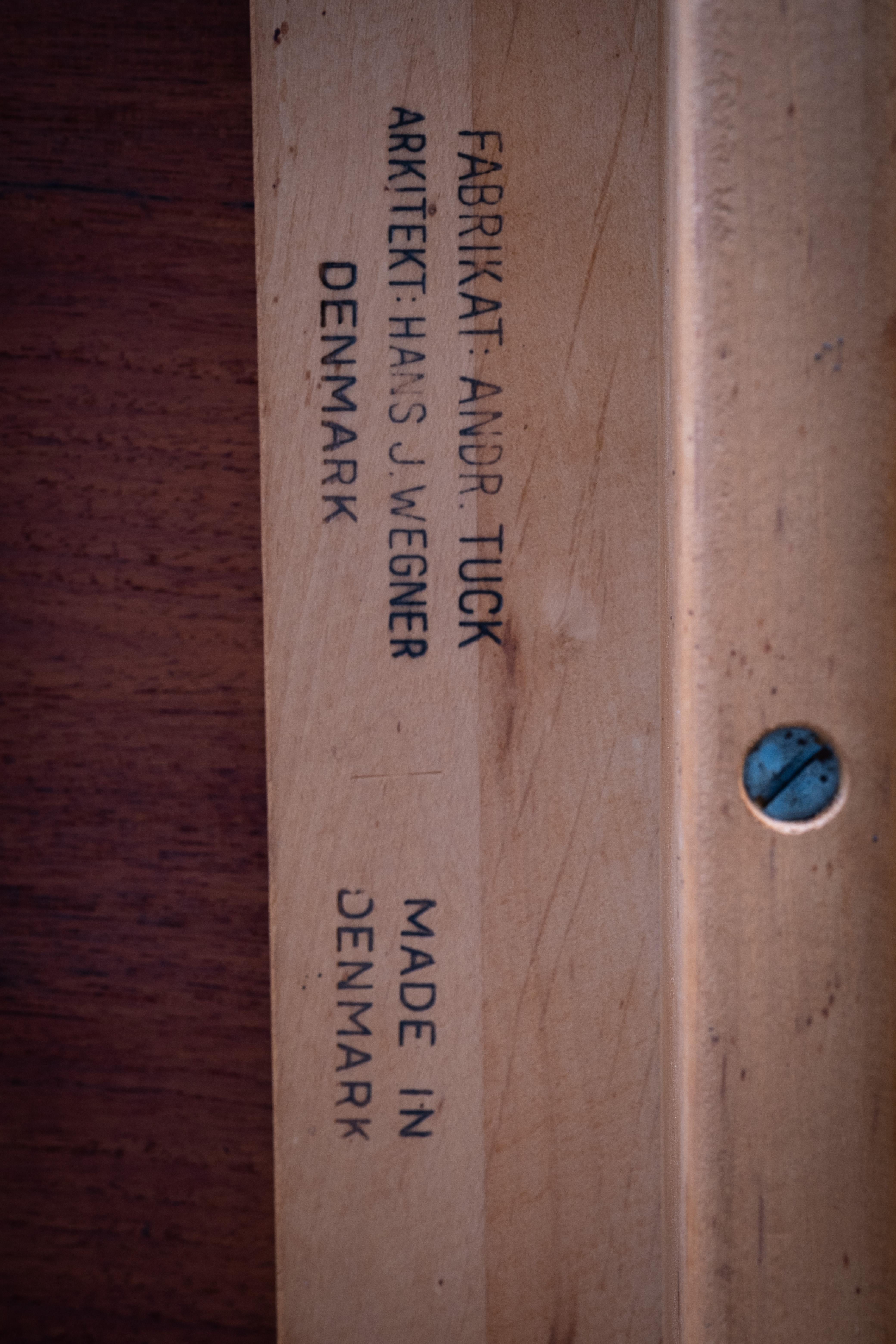 Mesa de comedor de teca AT-312 de Hans J. Wegner para Andres Tuck, años 50 en venta 4