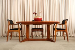 Mesa de comedor de teca de Edvard Valentinsen, Dinamarca, década de 1960