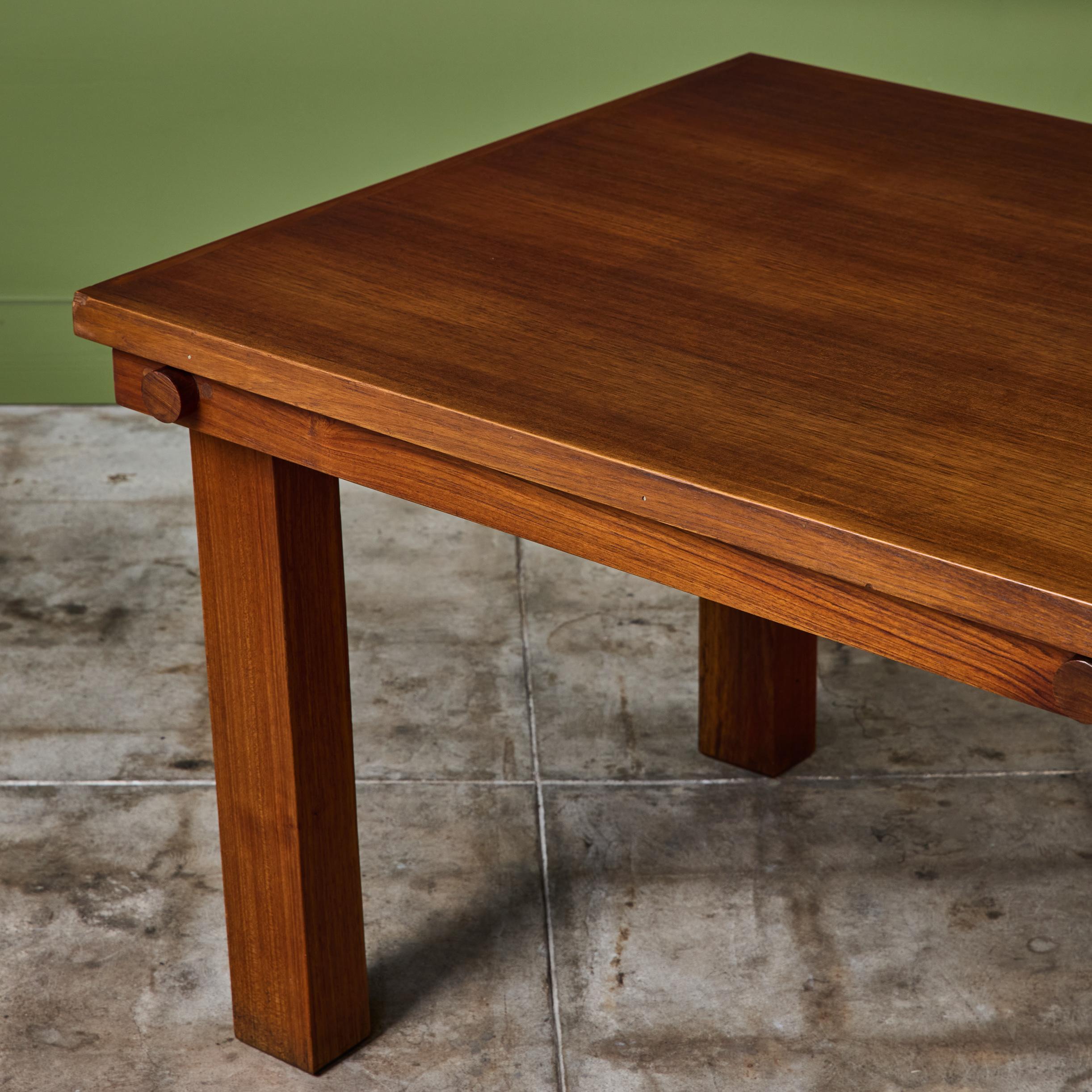 Teak Dining Table by Mini Boga for Taaru For Sale 9
