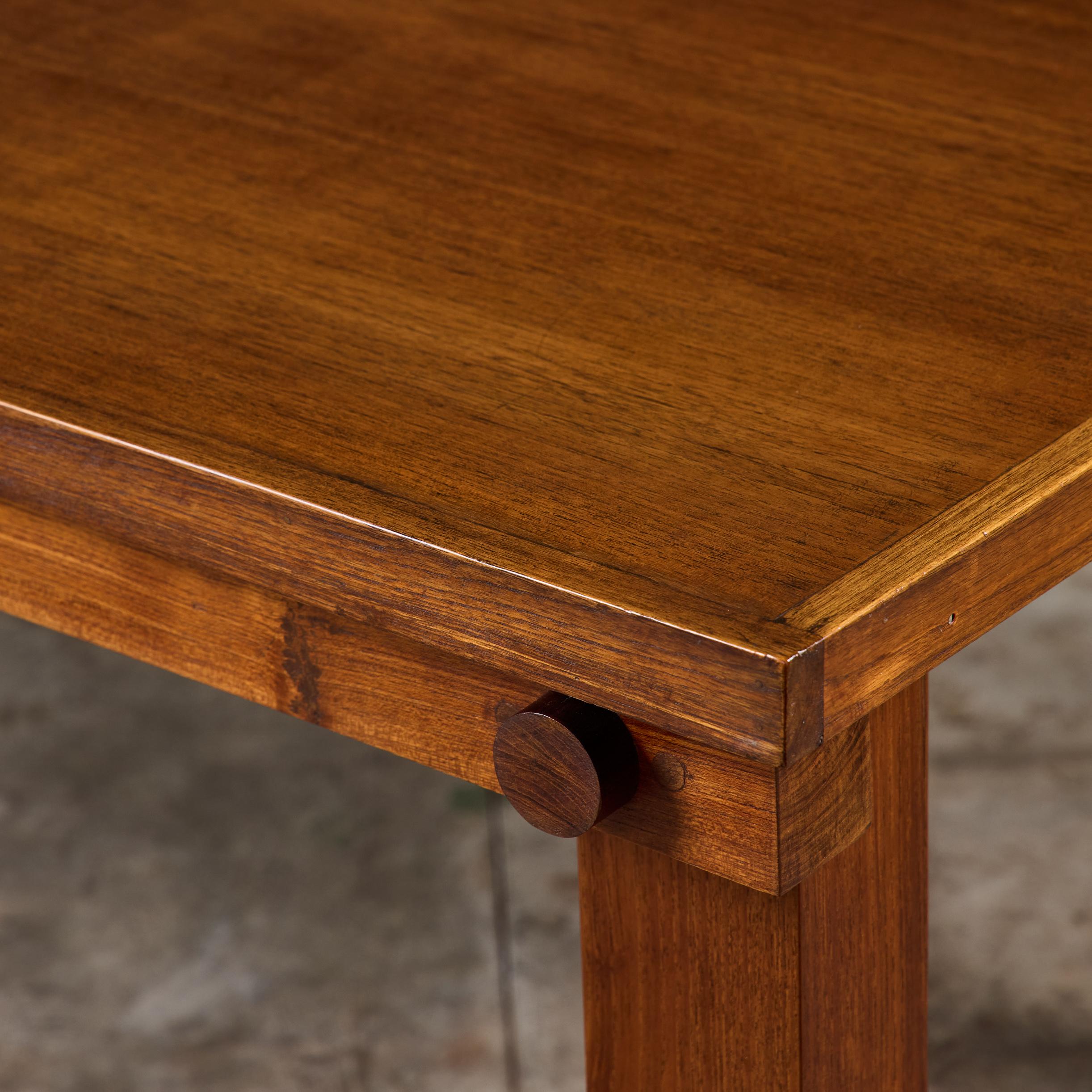 Teak Dining Table by Mini Boga for Taaru For Sale 10