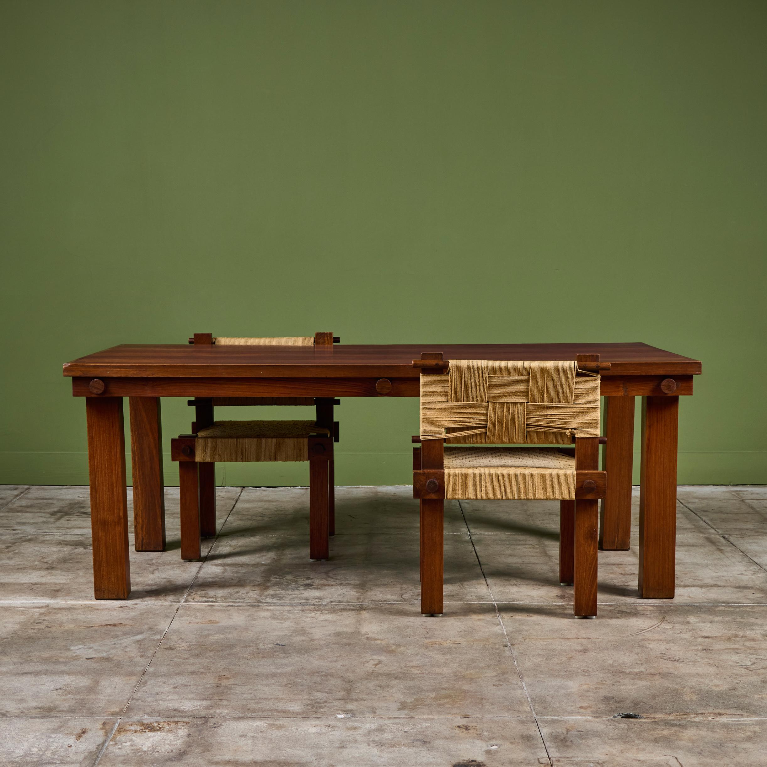 Teak Dining Table by Mini Boga for Taaru For Sale 14