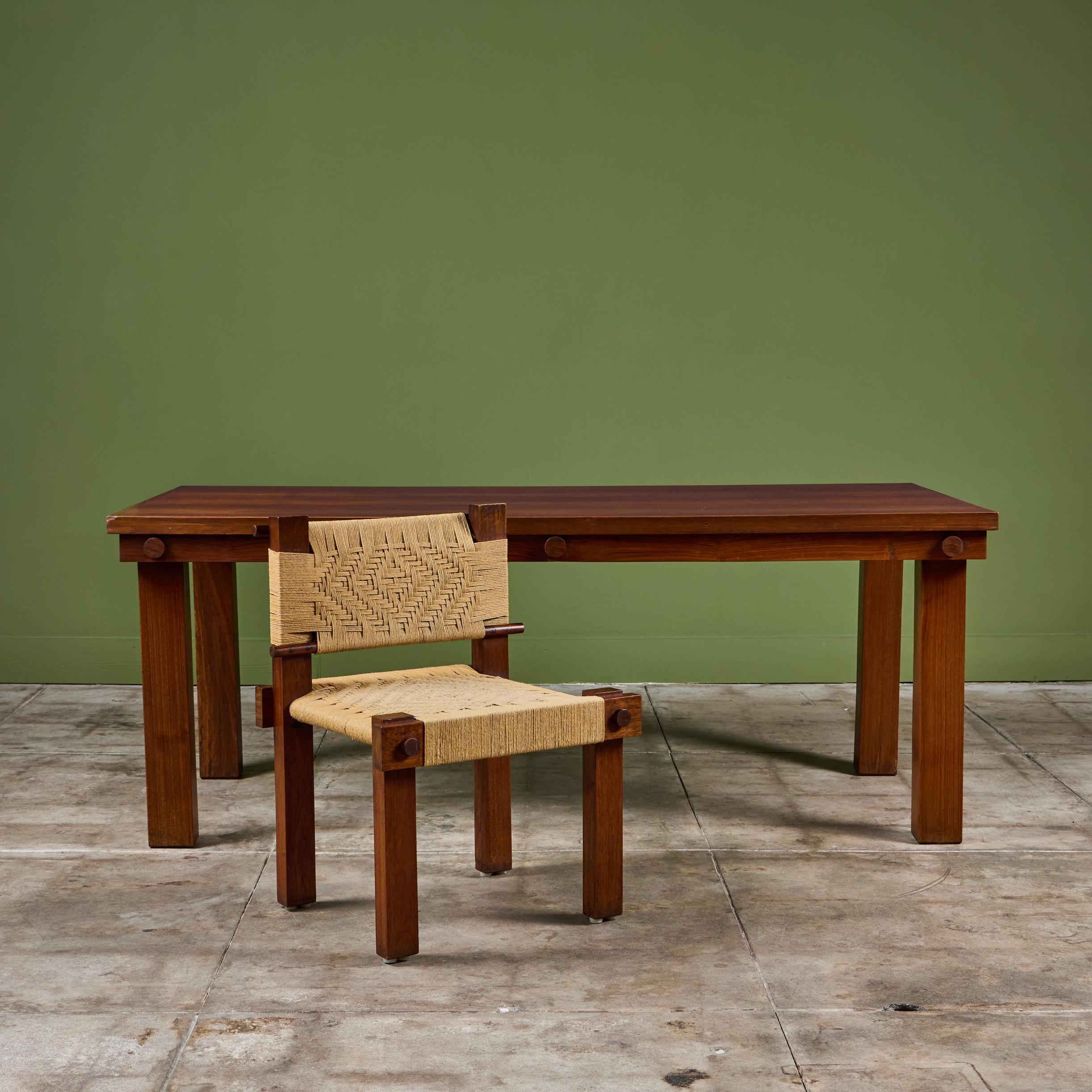 Mission Teak Dining Table by Mini Boga for Taaru For Sale