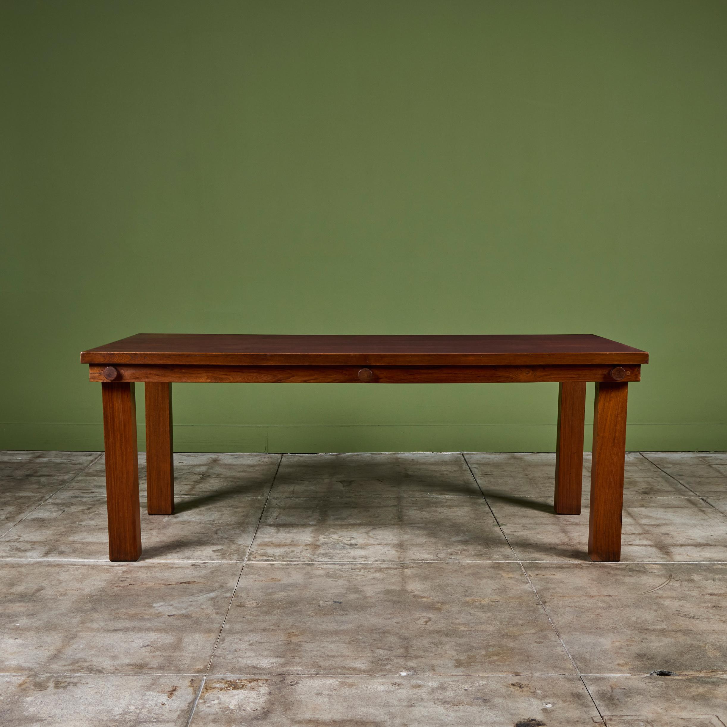 Indian Teak Dining Table by Mini Boga for Taaru For Sale