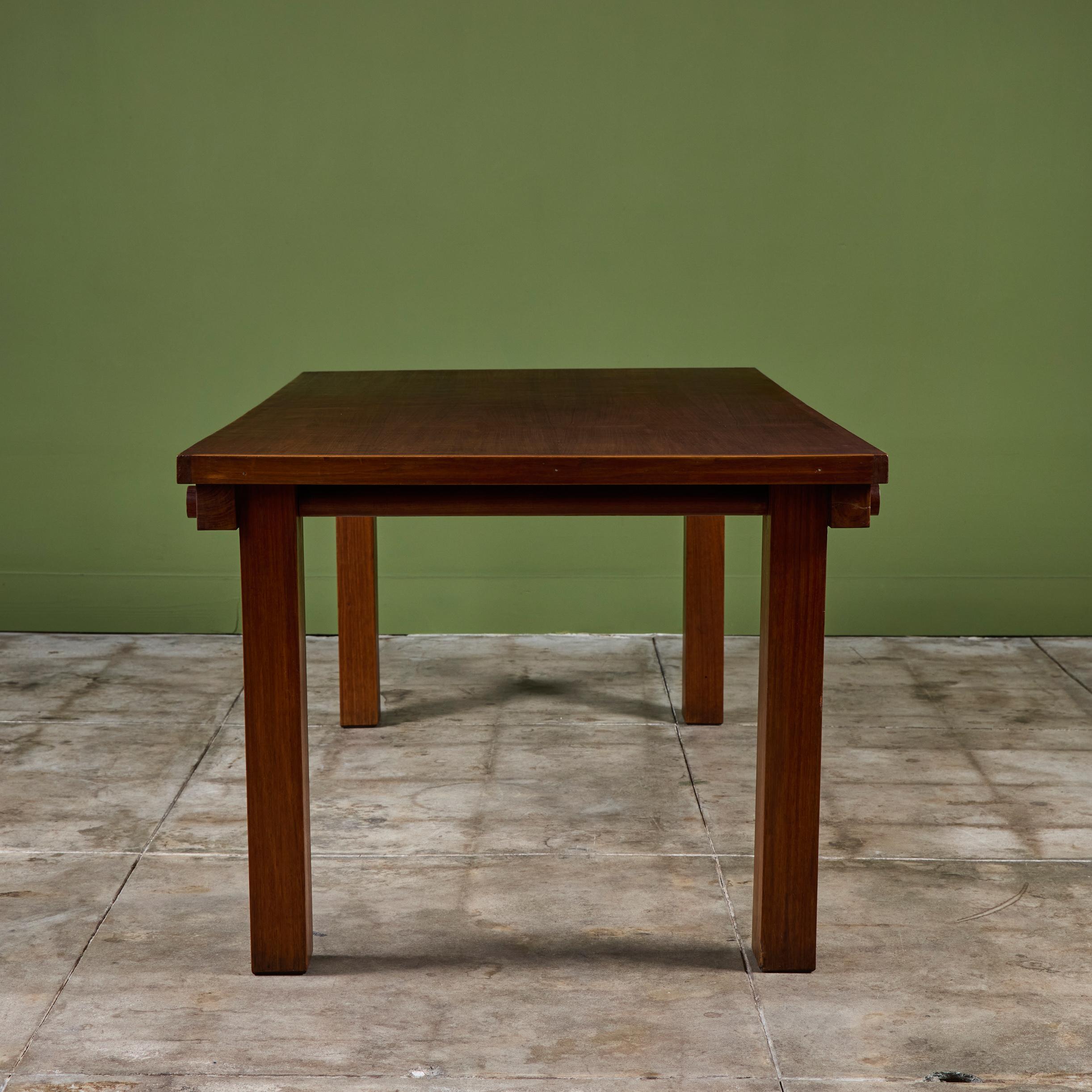 Mid-20th Century Teak Dining Table by Mini Boga for Taaru For Sale