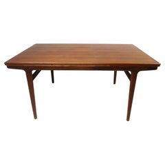 Teak Dining Table w/ Pullout Expandable Leaves by Niels Moller Denmark 