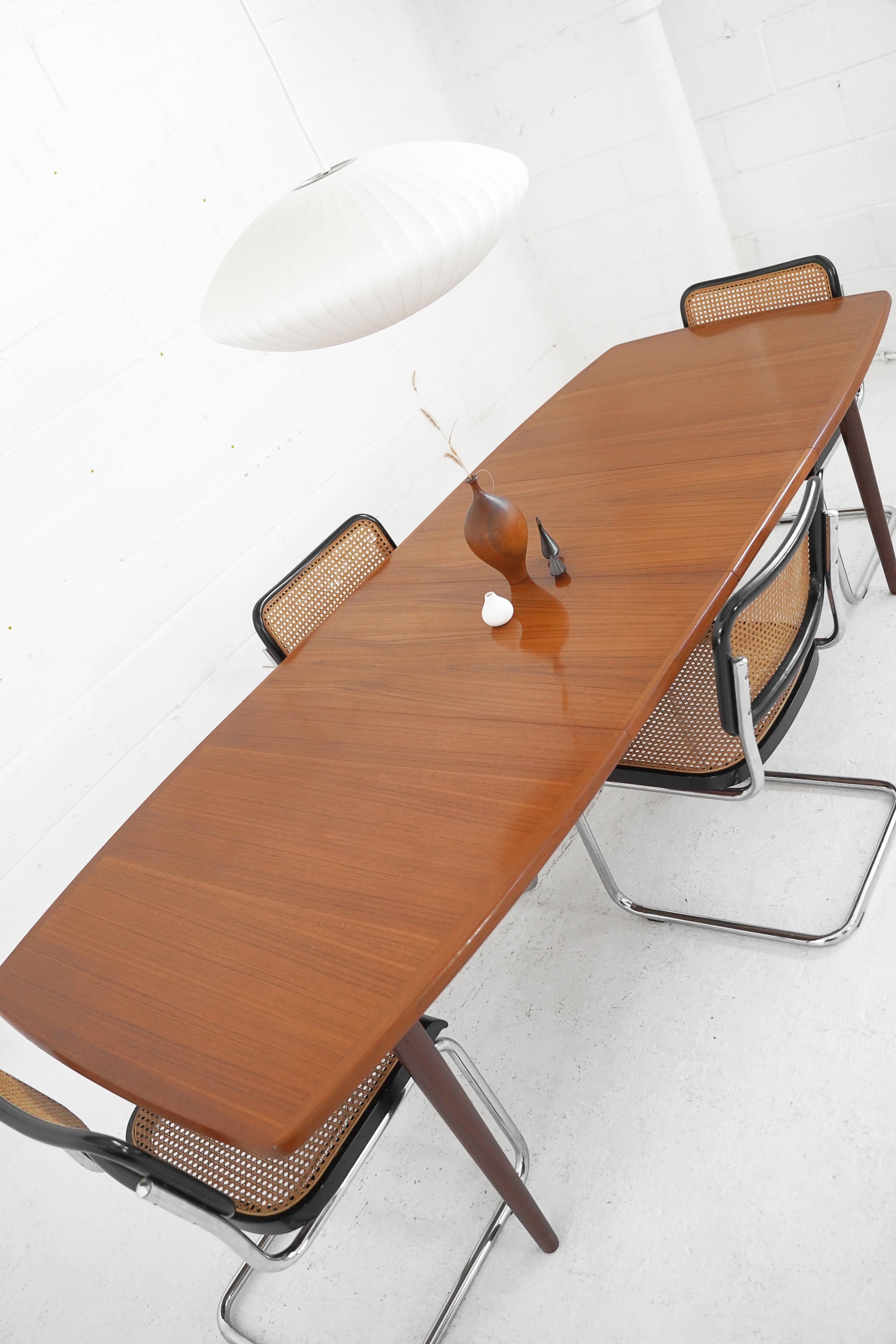 Teak Dining Table with Extension Leaves by Alf Aarseth for Gustav Bahus 4
