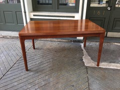 Teak Dining Table with Hidden Self Storing Leaves