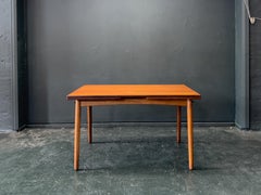 Teak Dining Table with Two Pull Out Leaves