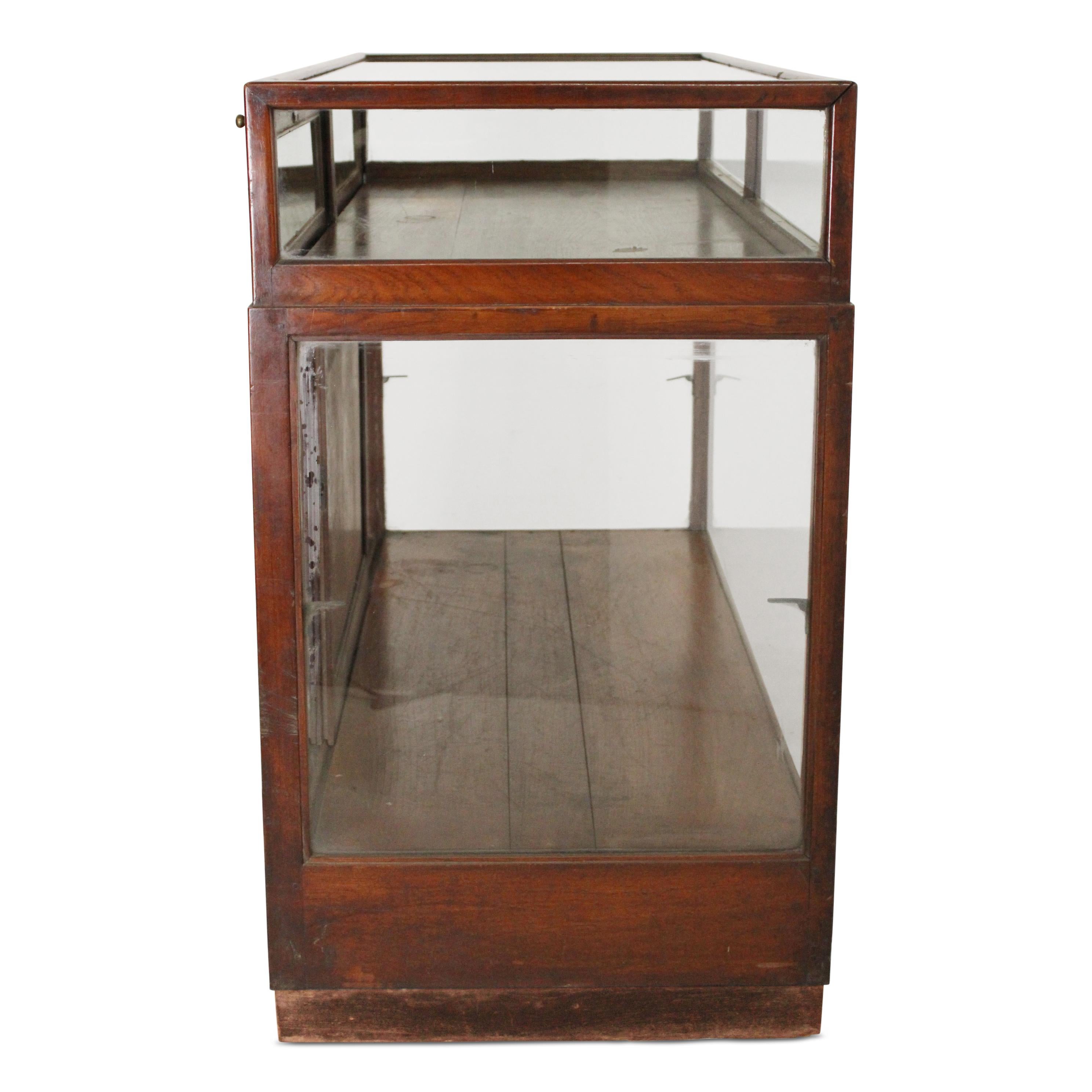 Art Deco Teak Display Counter For Sale