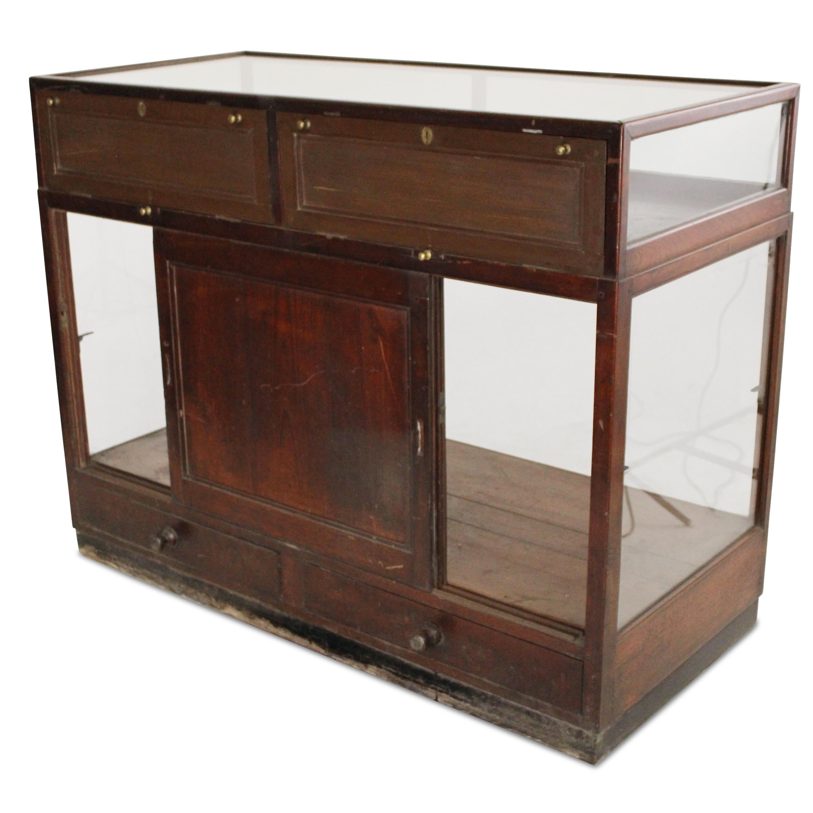 Indian Teak Display Counter For Sale
