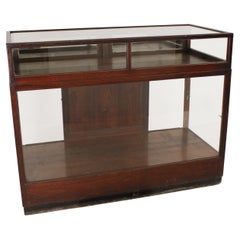 Teakholz-Display-Theke
