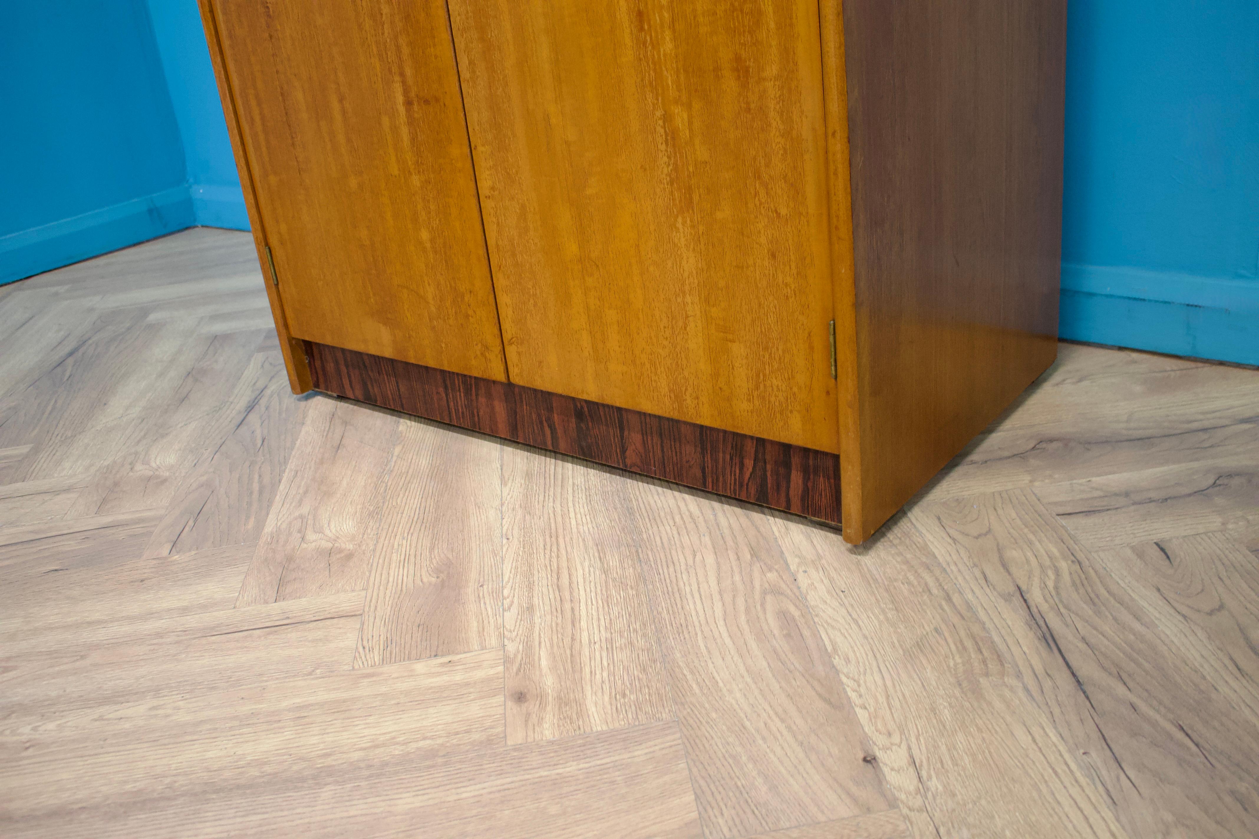 Teak Double Wardrobe, 1960s For Sale 1