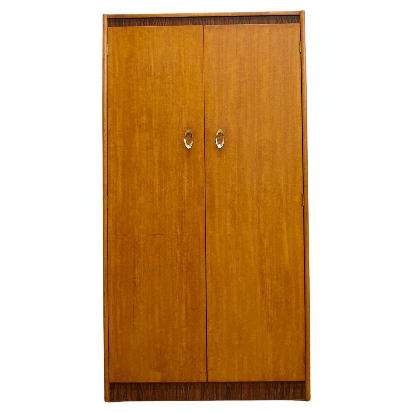 Teak Double Wardrobe, 1960s For Sale