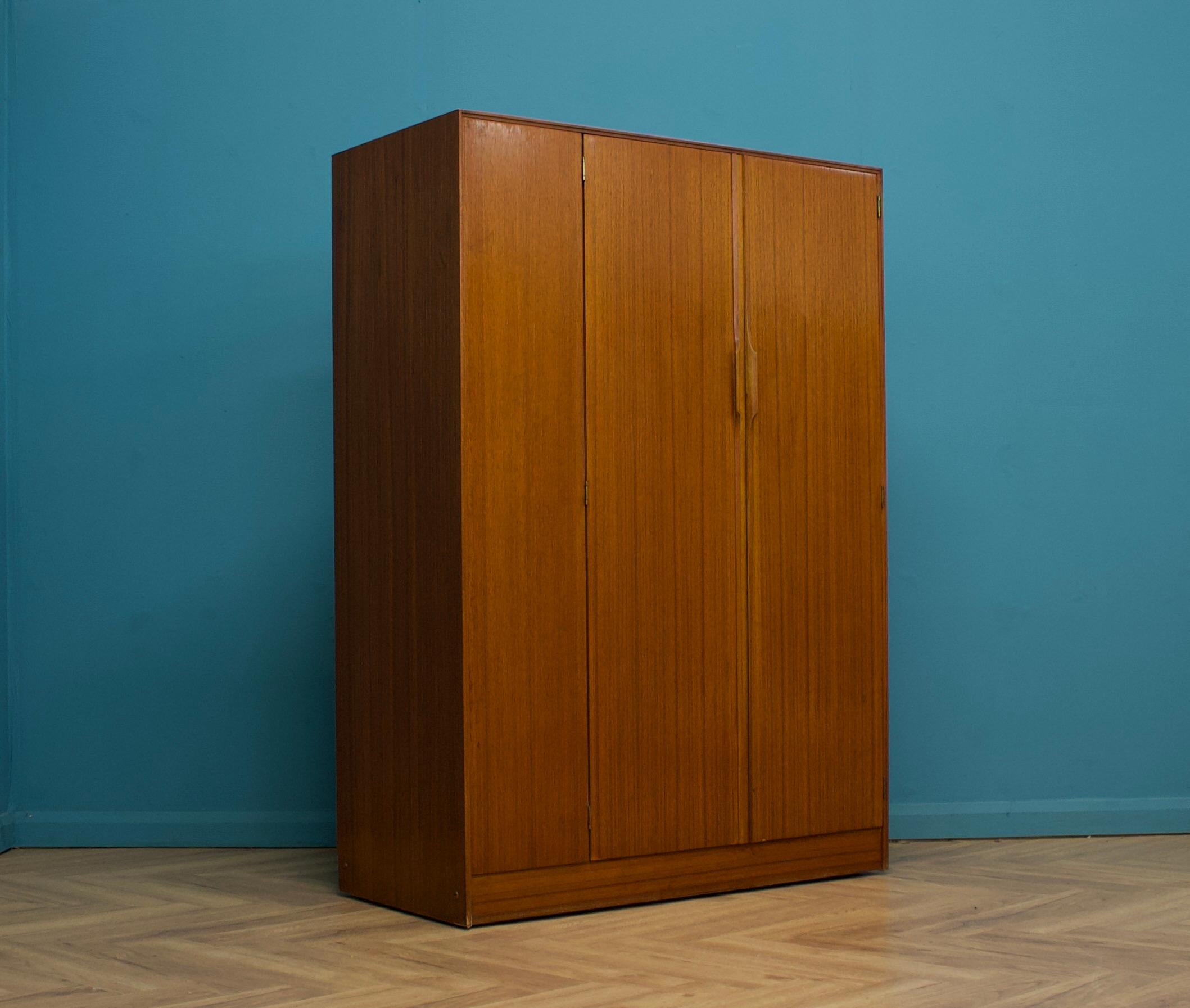 Veneer Teak Double Wardrobe from Austinsuite, 1960s For Sale
