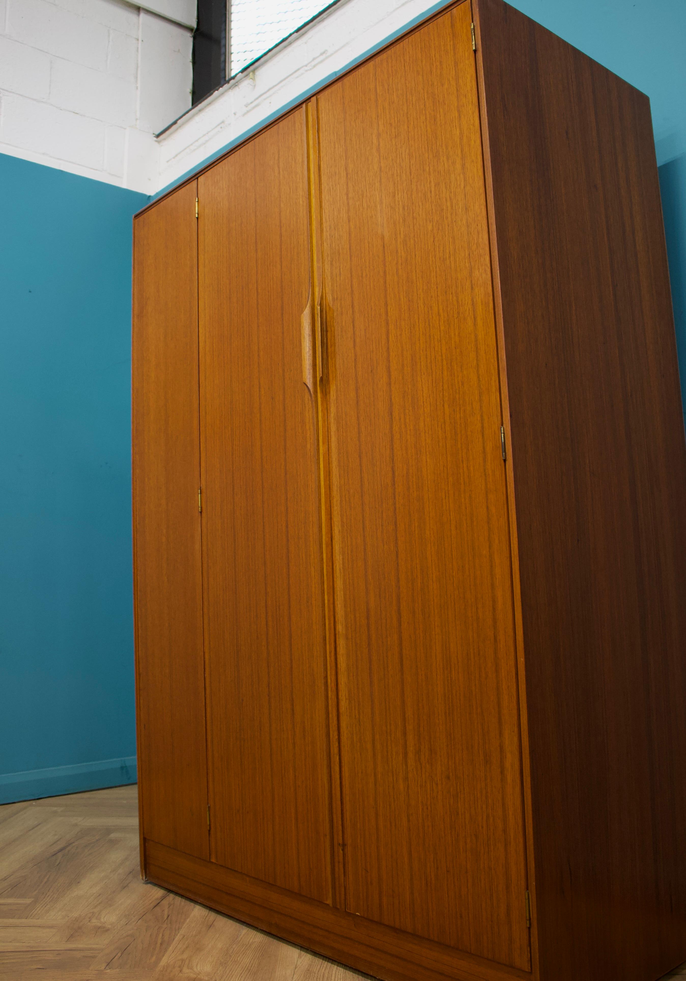 20th Century Teak Double Wardrobe from Austinsuite, 1960s For Sale