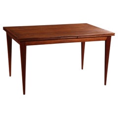 Teak Draw Leaf Dining Table by N.o. Møller