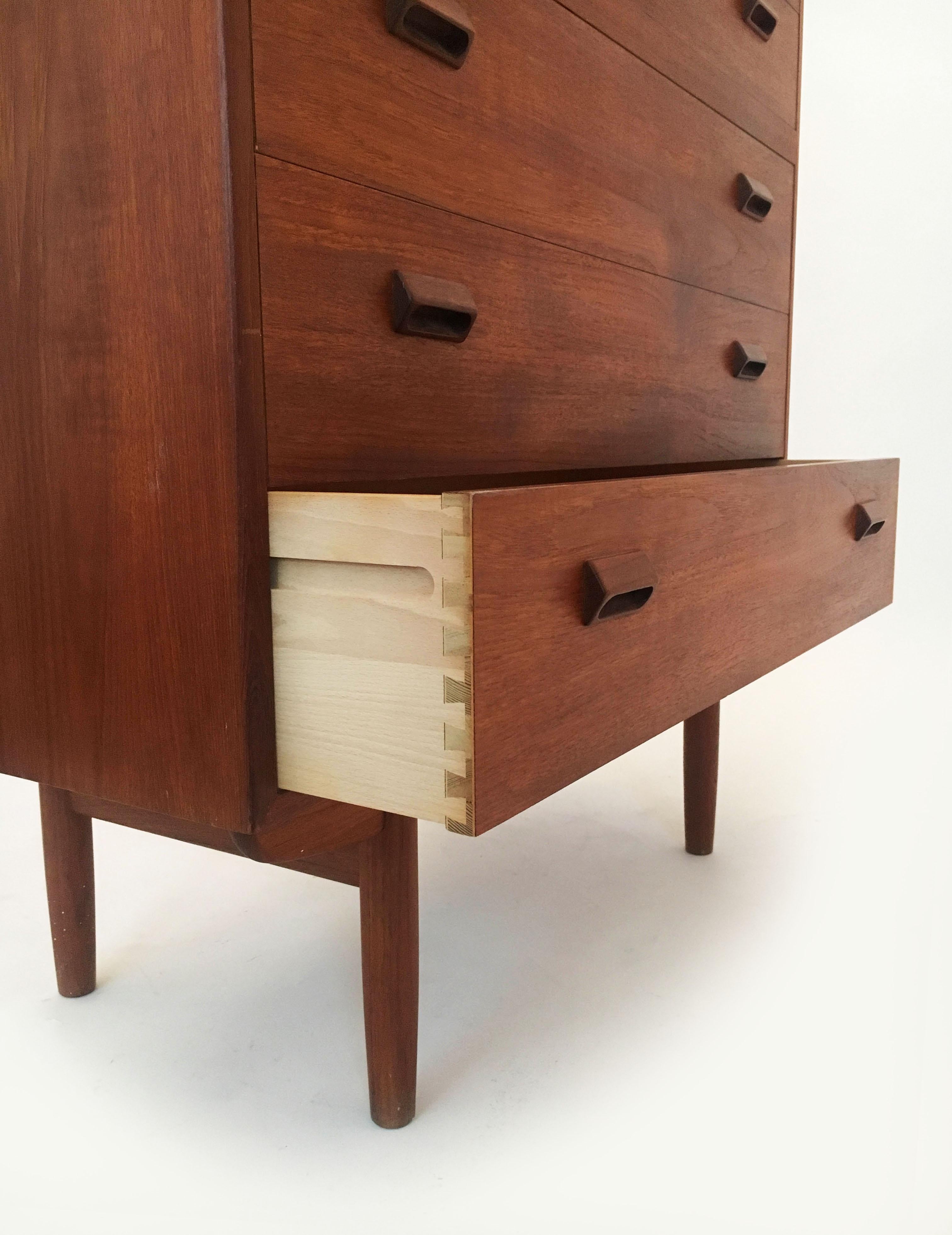 Teak Dresser by Borge Mogensen for Neils Vodder, Denmark, 1960s 4