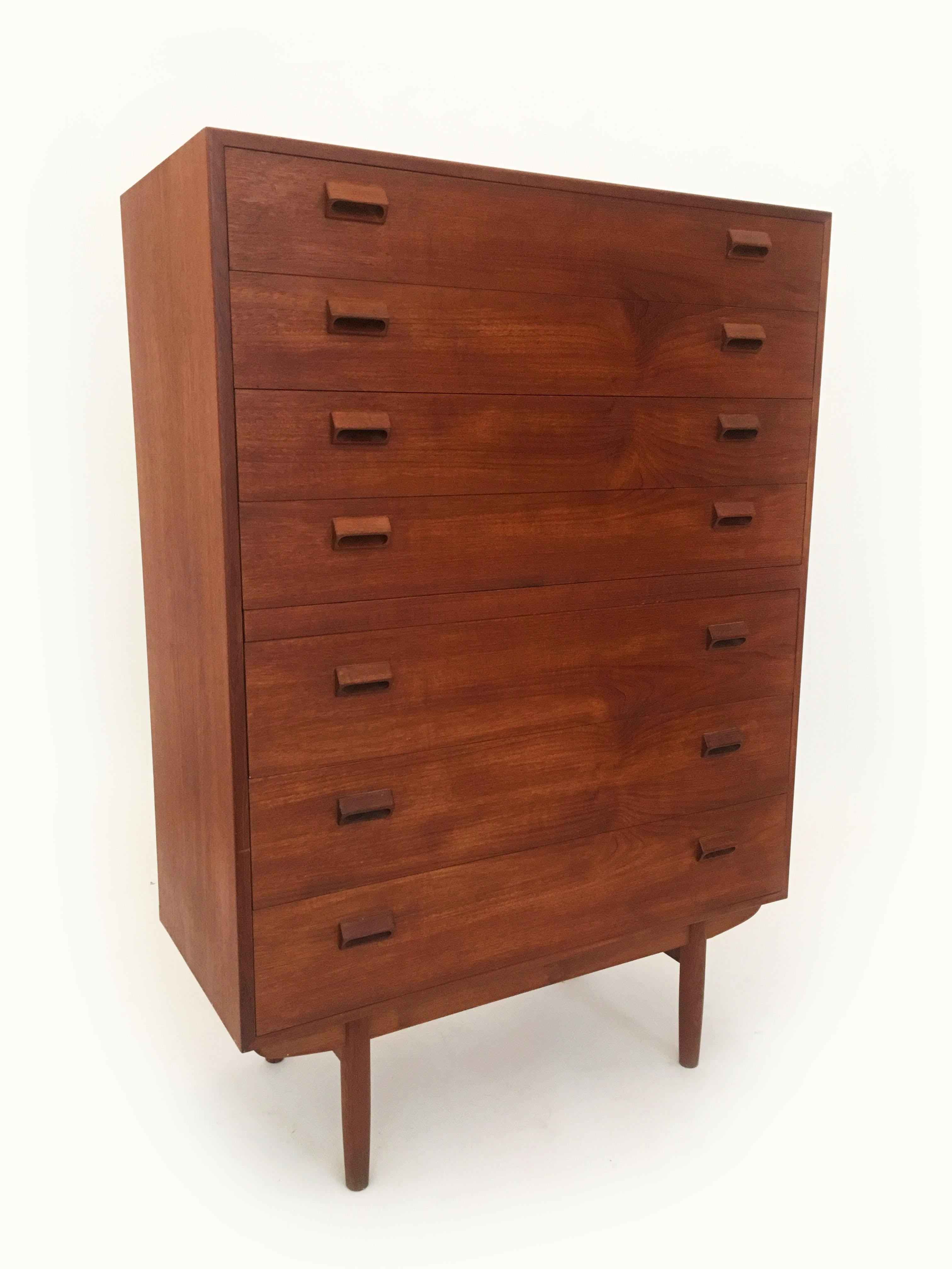 Mid-20th Century Teak Dresser by Borge Mogensen for Neils Vodder, Denmark, 1960s