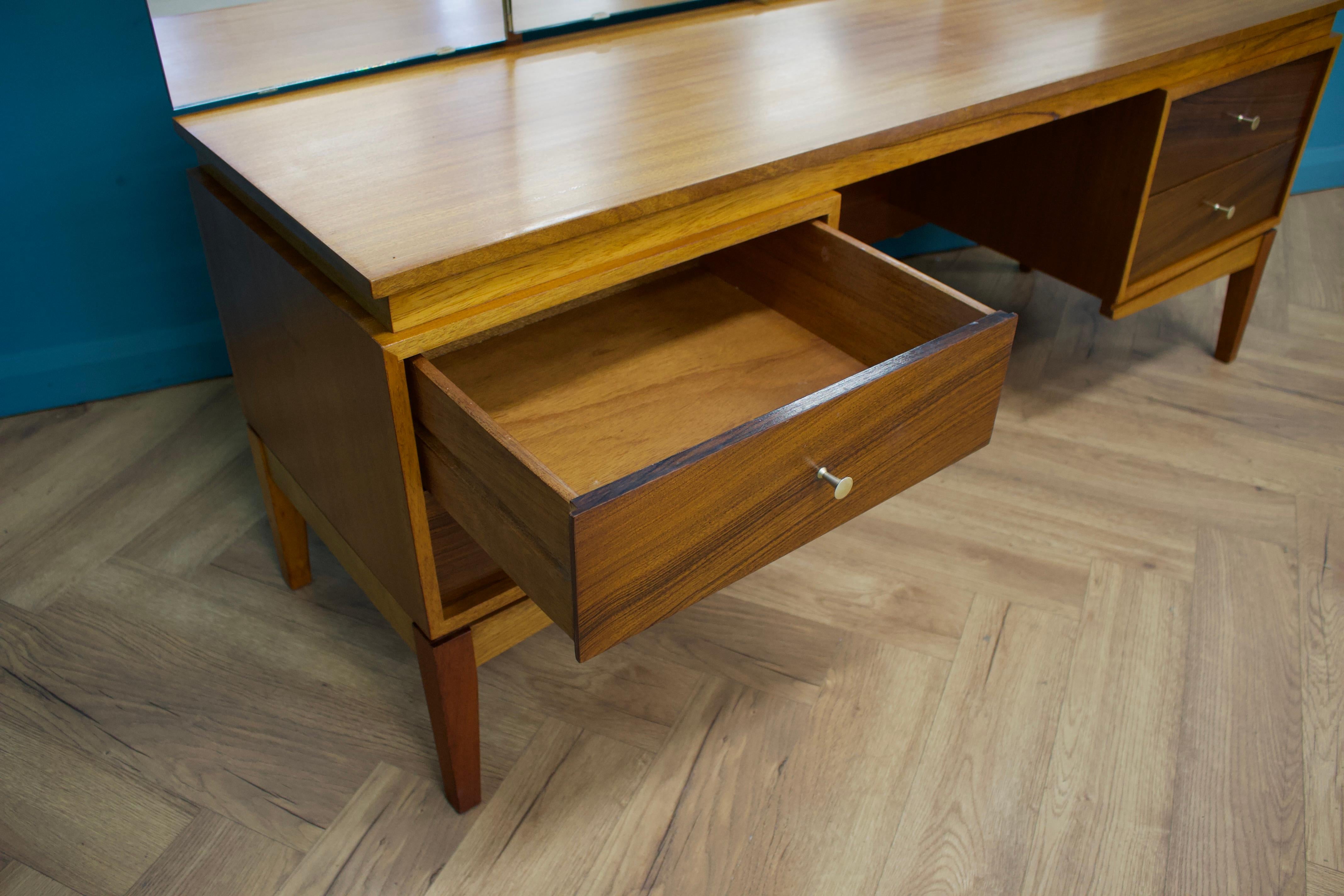 Woodwork Teak Dressing Table by Peter Hayward for Uniflex, 1960s For Sale