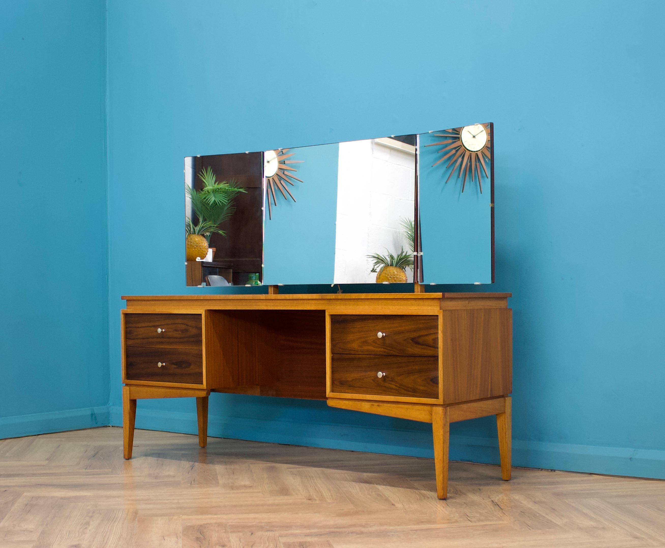 Mid-Century Modern Teak Dressing Table from Uniflex, 1960s