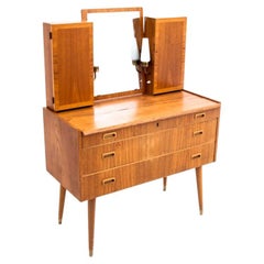 Teak Dressing Table Vanity, Denmark, 1960s