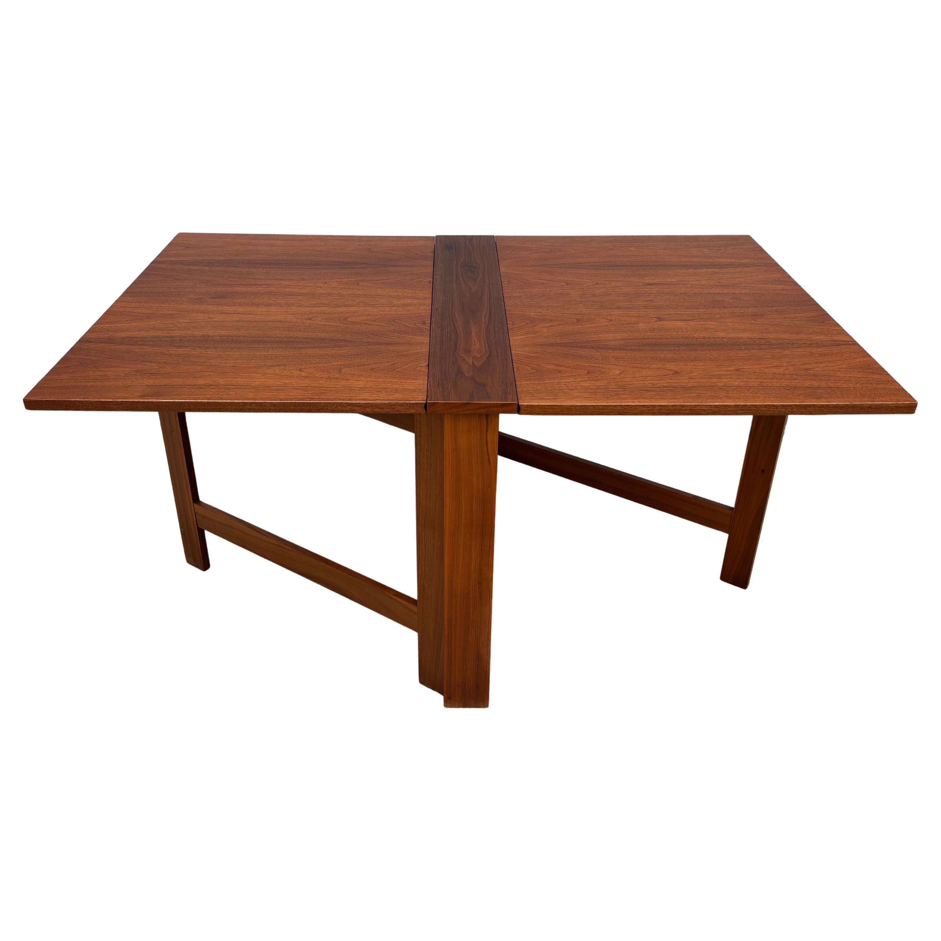 Teak Drop-Leaf Dining Table, 2 Available! For Sale