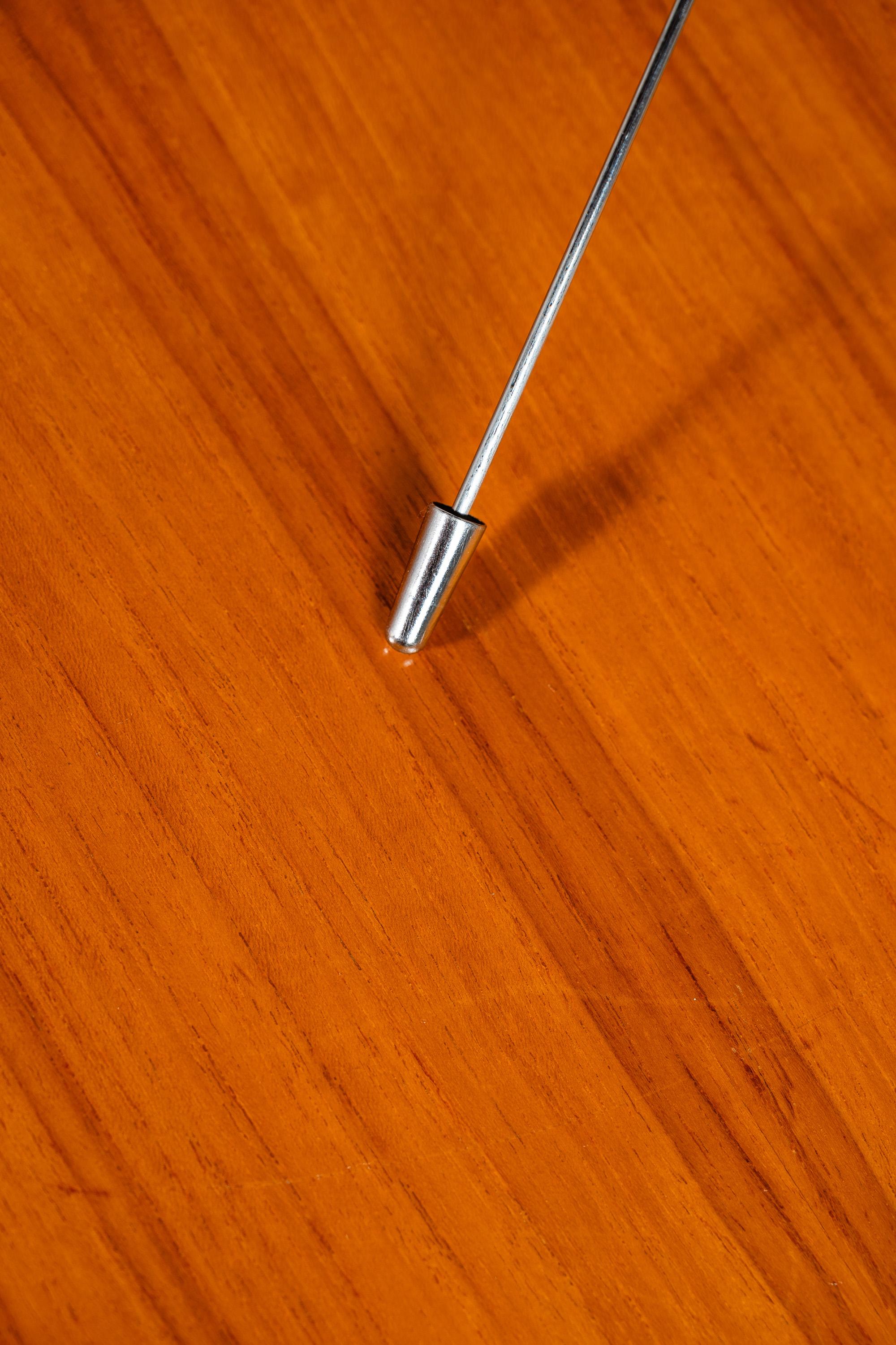 Teak Dropleaf Dining Table by Poul H. Poulsen for Gangsø Møbler, Denmark, 1970s For Sale 5