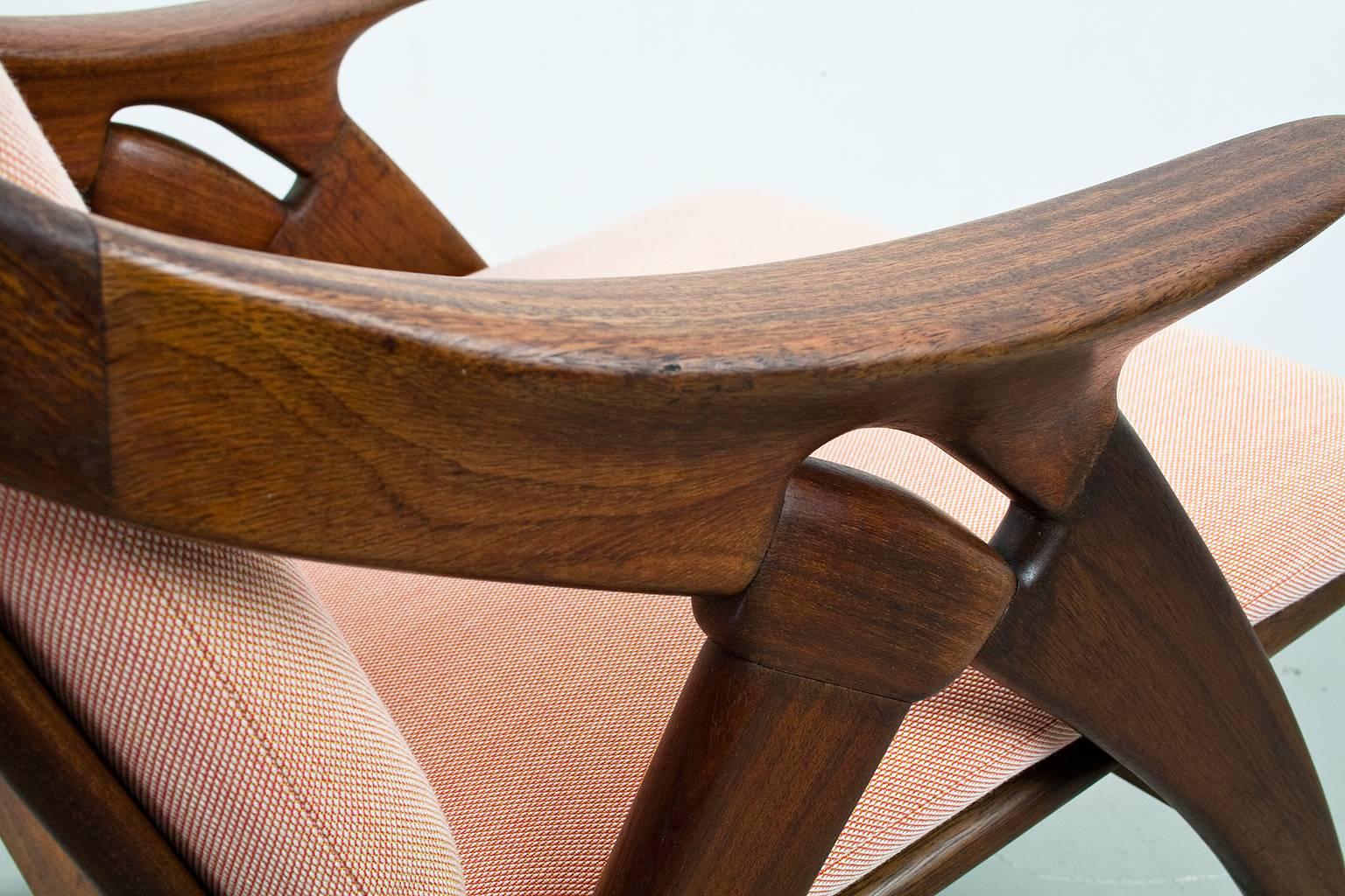 Mid-20th Century Teak Mid-Century Modern Lounge Chair 